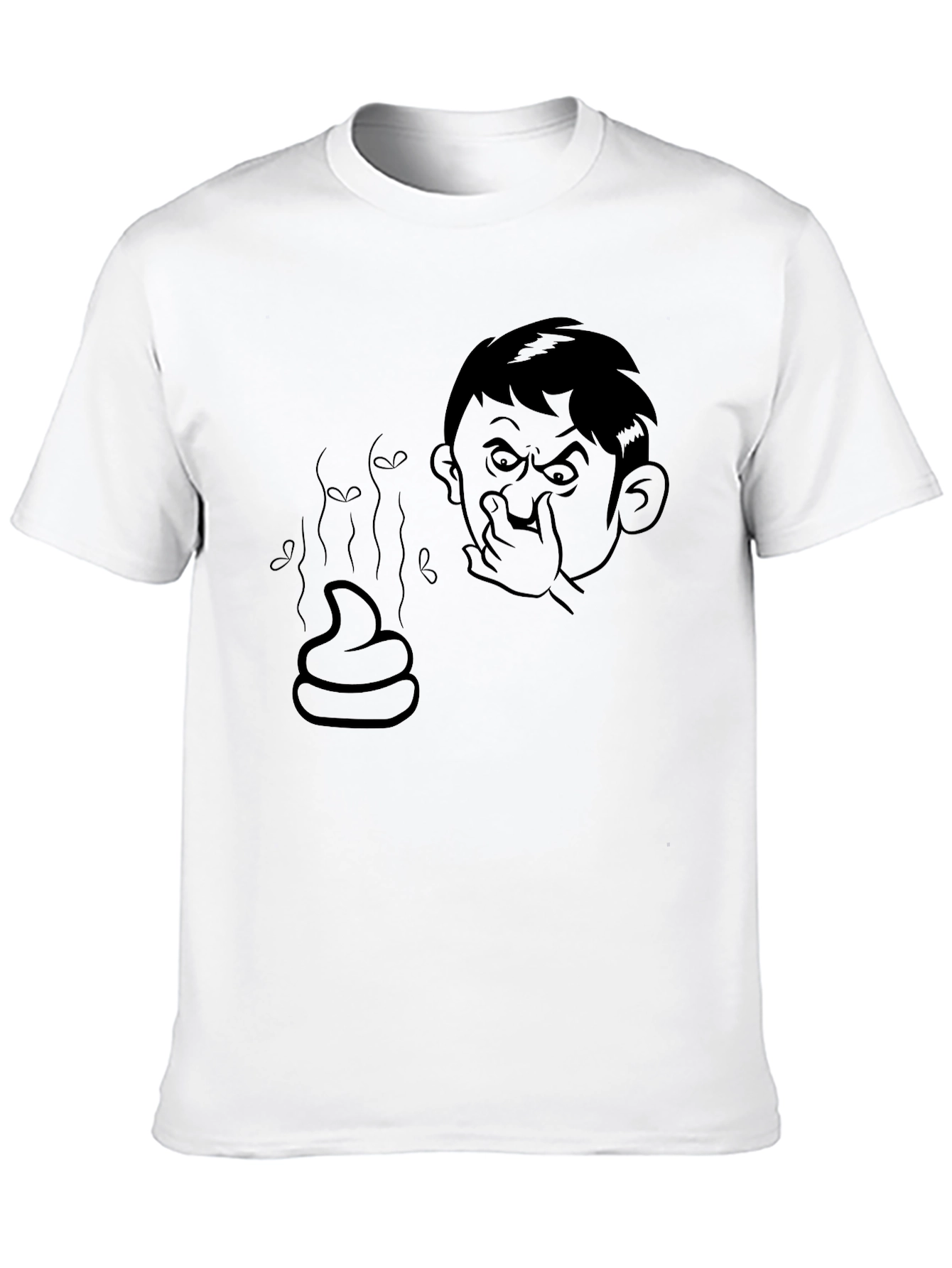 Black Funny Stinky T-Shirt - Men's Graphic Tee view 10