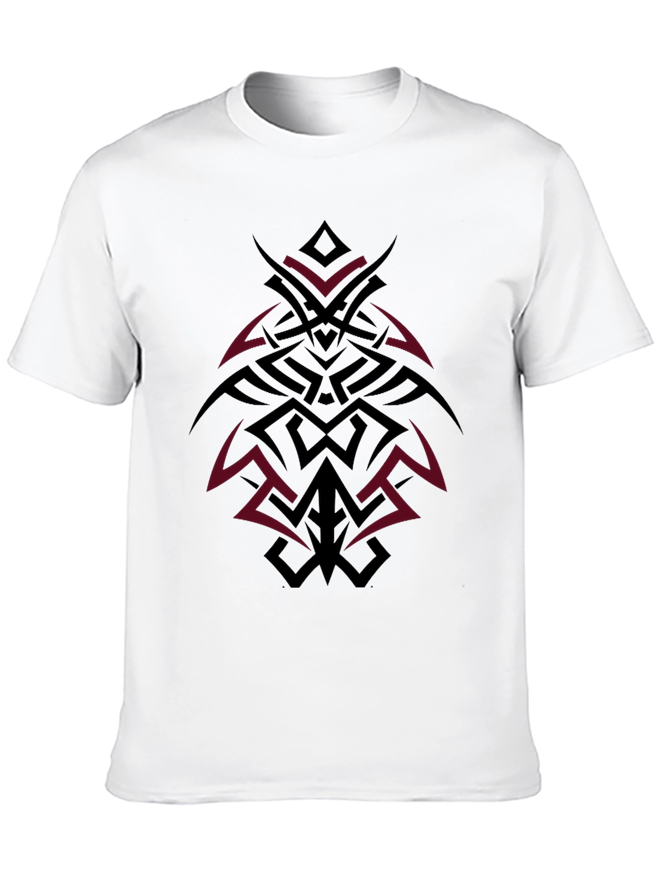 Black Tribal Tattoo Graphic Black T-Shirt view 10