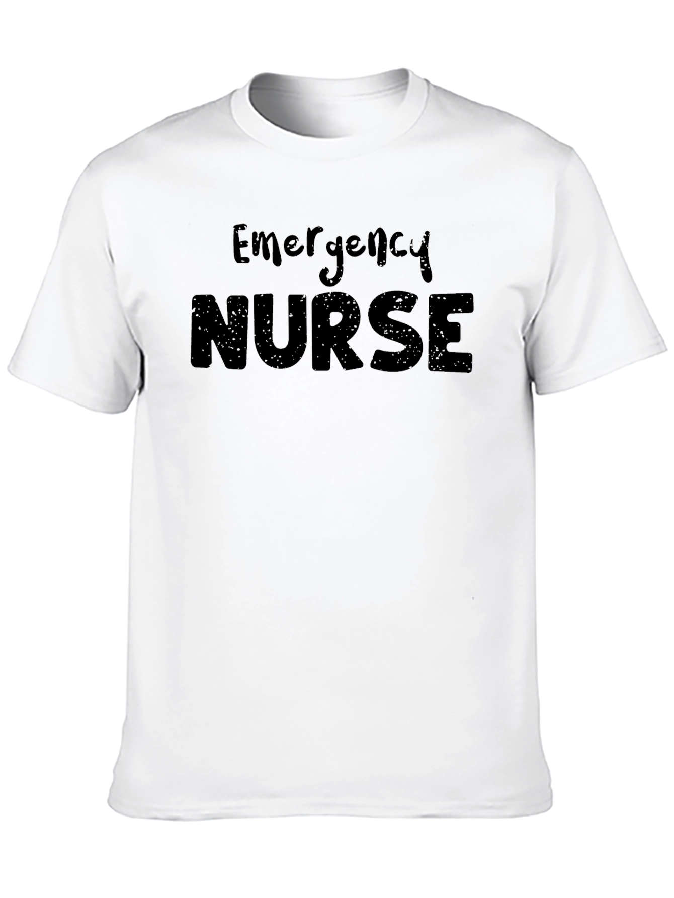 Emergency Nurse Graphic T-Shirt - Black - 10