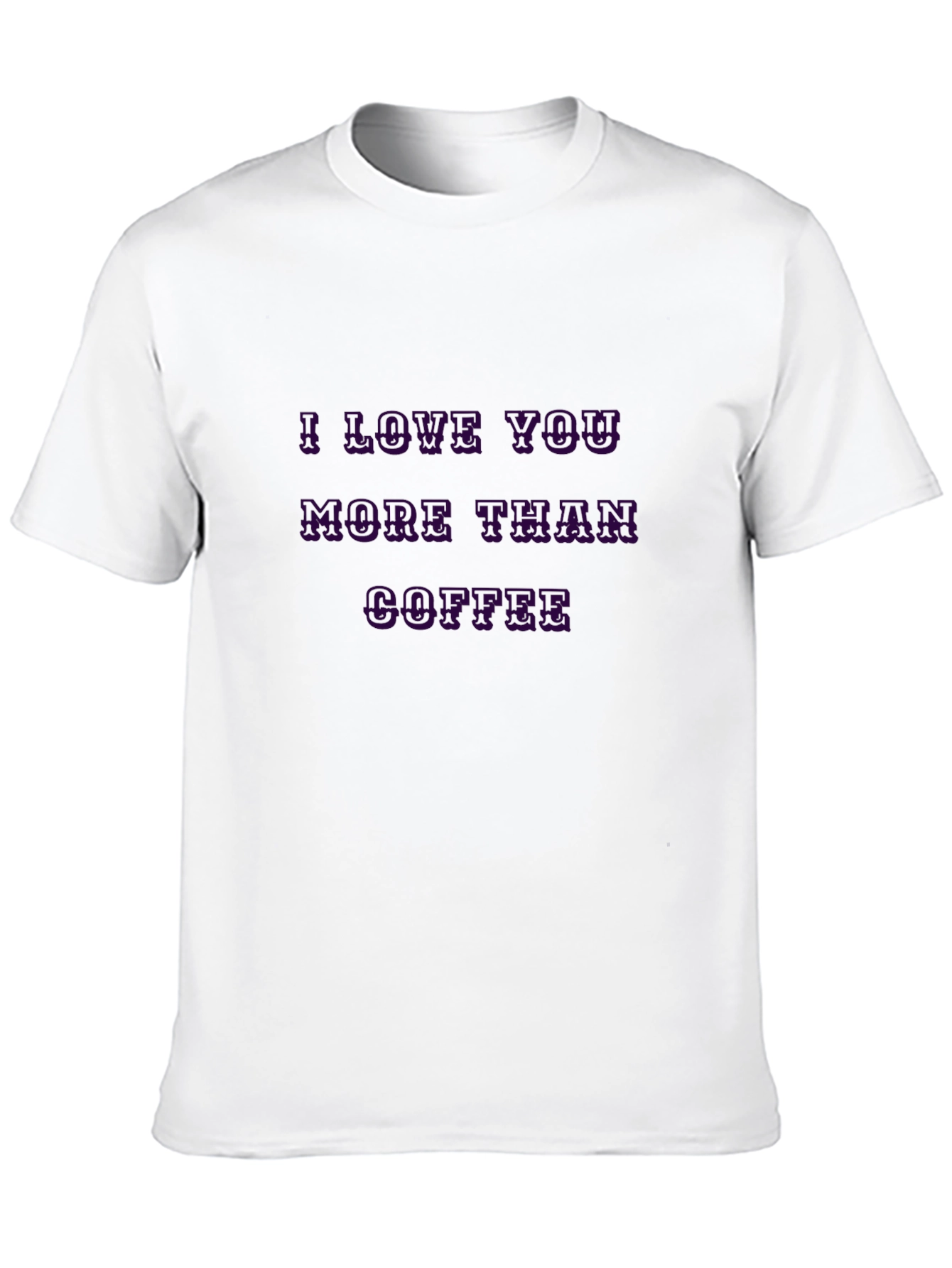 Black I Love You More Than Coffee Graphic Tee view 10
