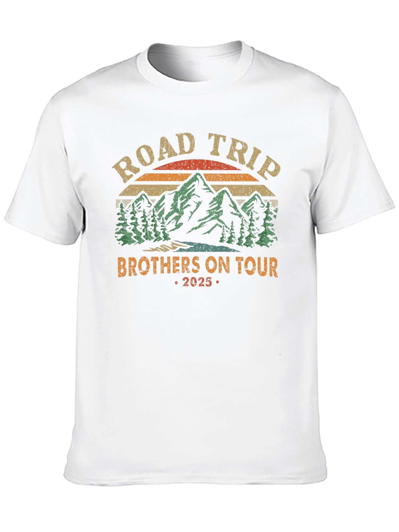 Black Road Trip Brothers On Tour 2025 T-Shirt view 10