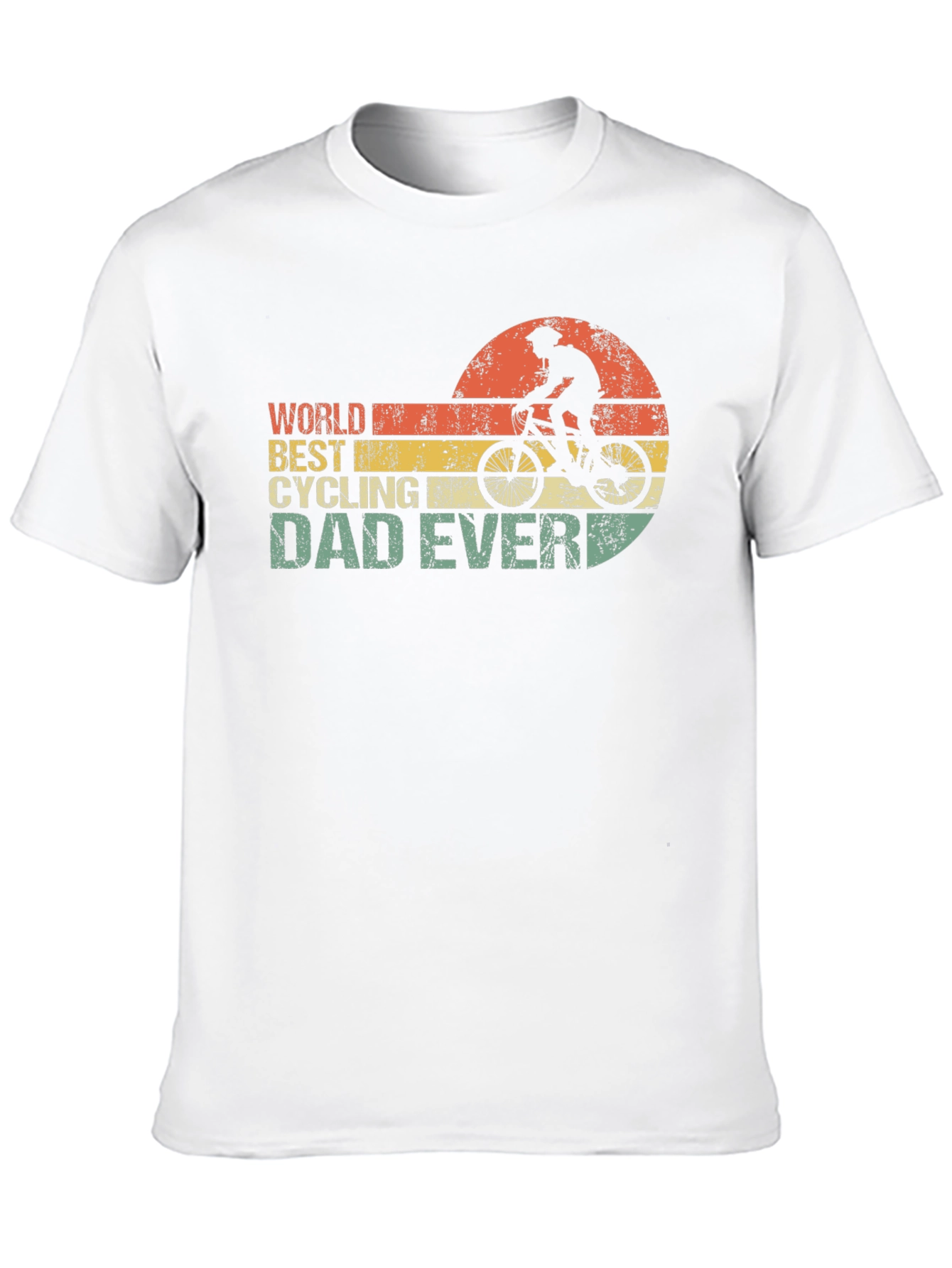 Black World's Best Cycling Dad Ever T-Shirt view 10