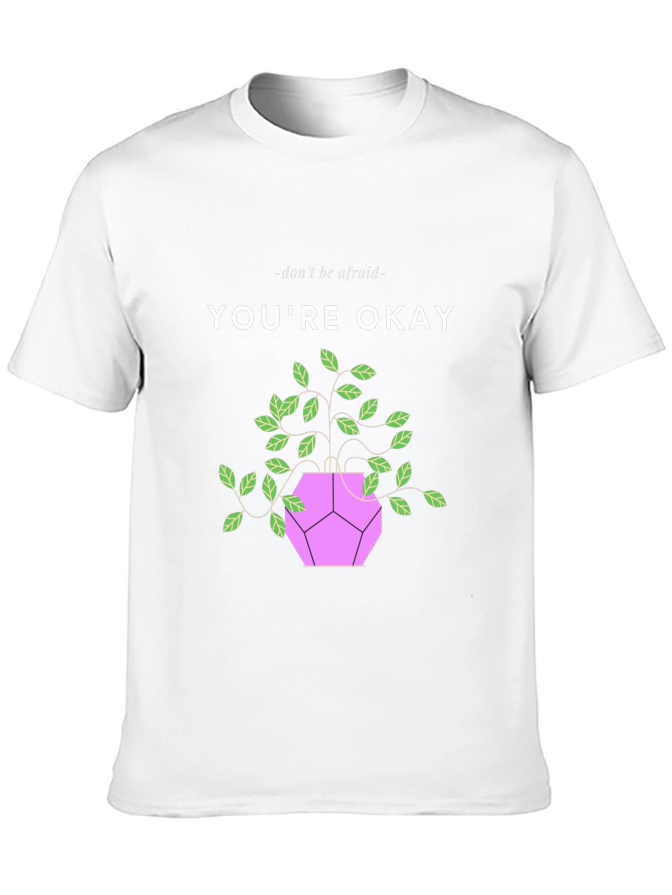 Black You're Okay Plant Graphic Tee - Comfort & Style view 10