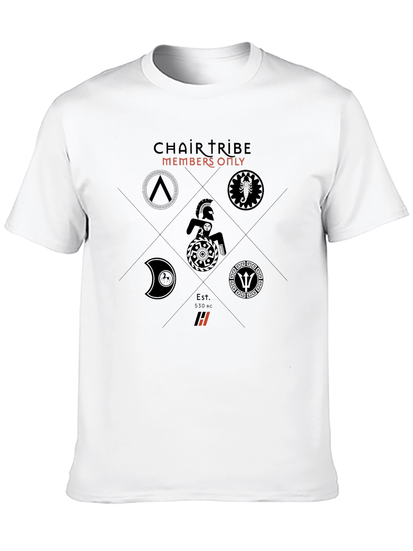 Black Chair Tribe Members Only Black T-Shirt view 10