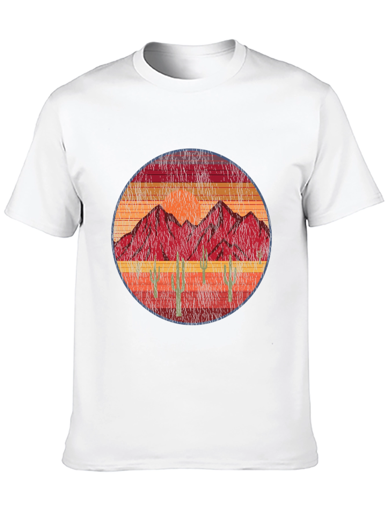 Black Vintage Desert Mountain T-Shirt view 10
