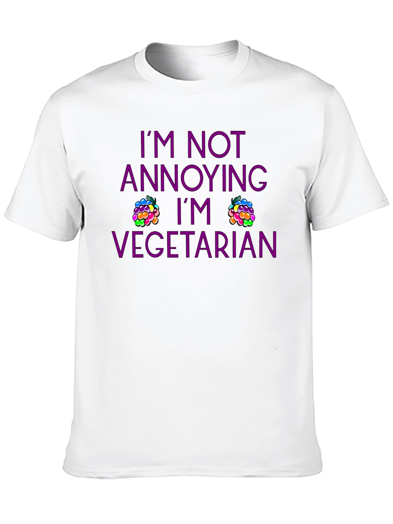 Black Vegetarian T-Shirt - Funny Slogan Tee view 10