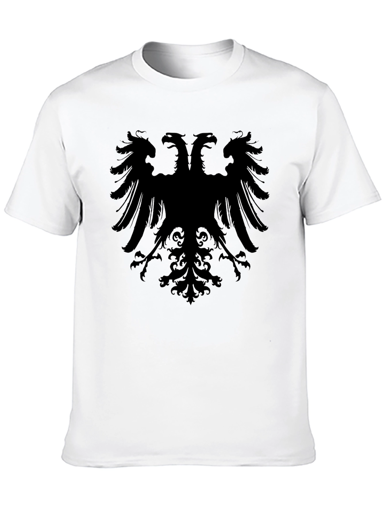 Black Double-Headed Eagle Graphic Tee - Black view 10