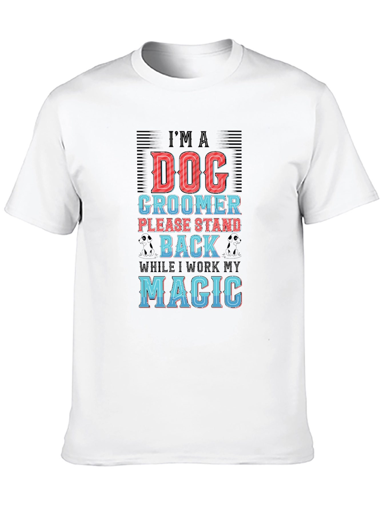 Black Dog Groomer Novelty Graphic Tee view 10