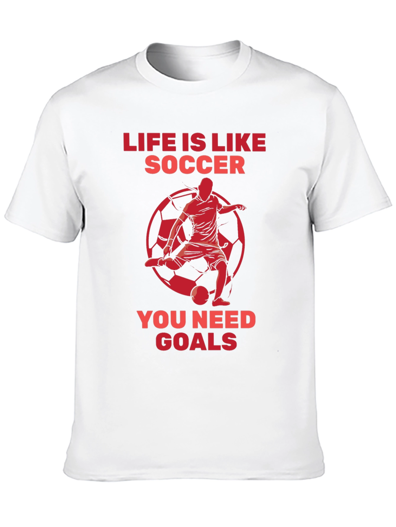 Black Life is Like Soccer Graphic T-Shirt view 10
