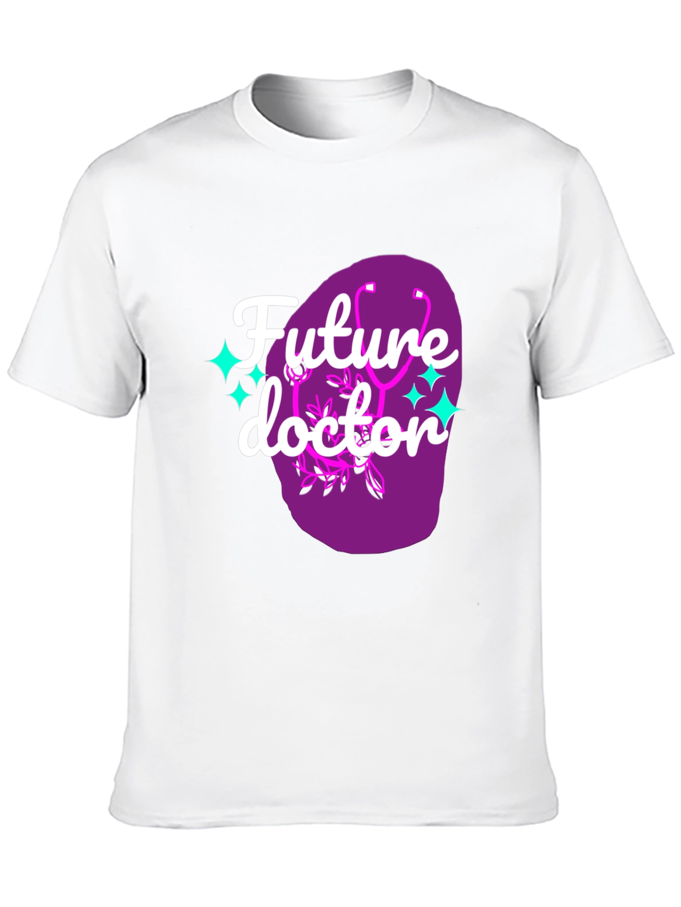 Black Future Doctor Graphic Tee - Black Cotton T-Shirt view 10