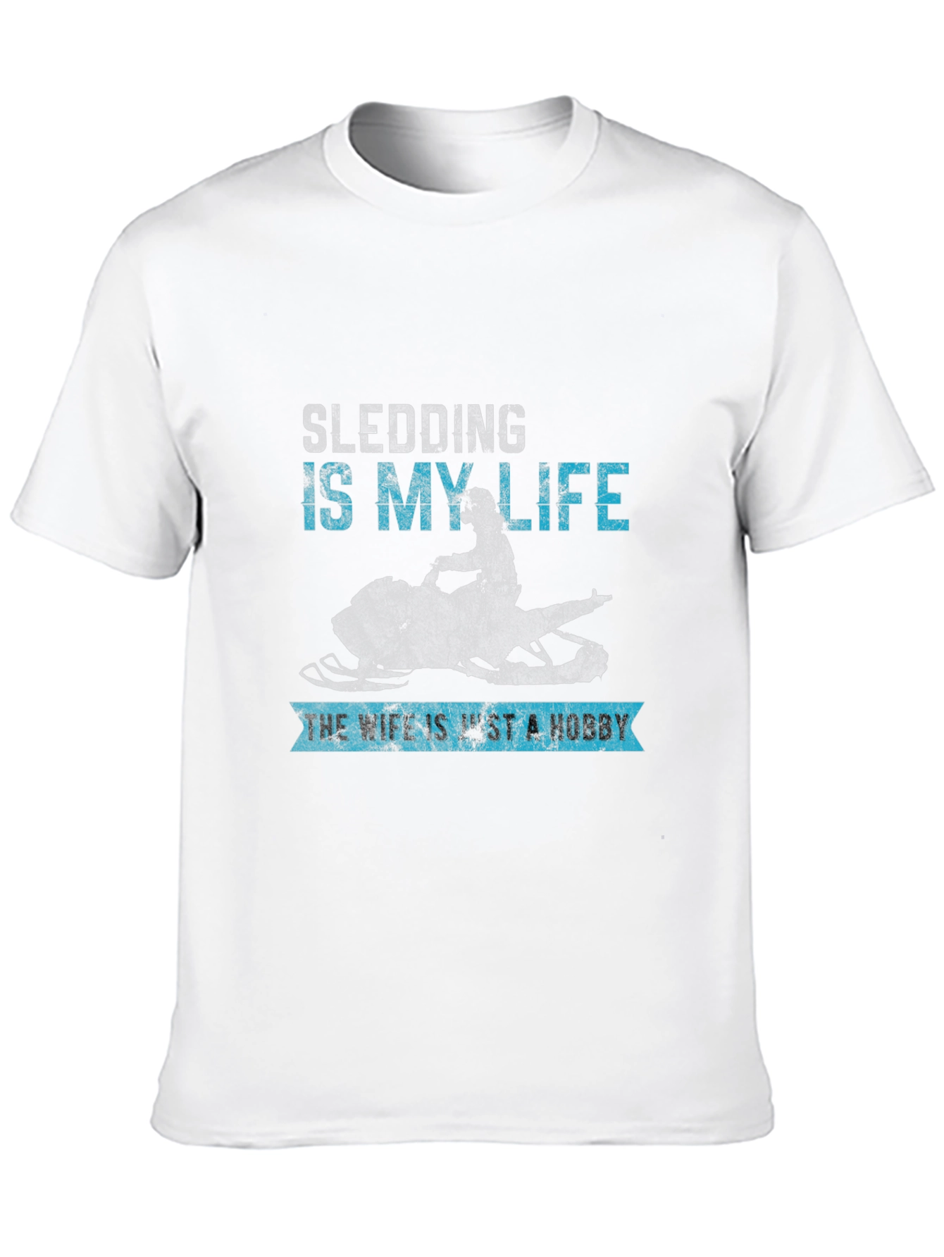 Black Sledding Is My Life T-Shirt - Hobbyist Apparel view 10
