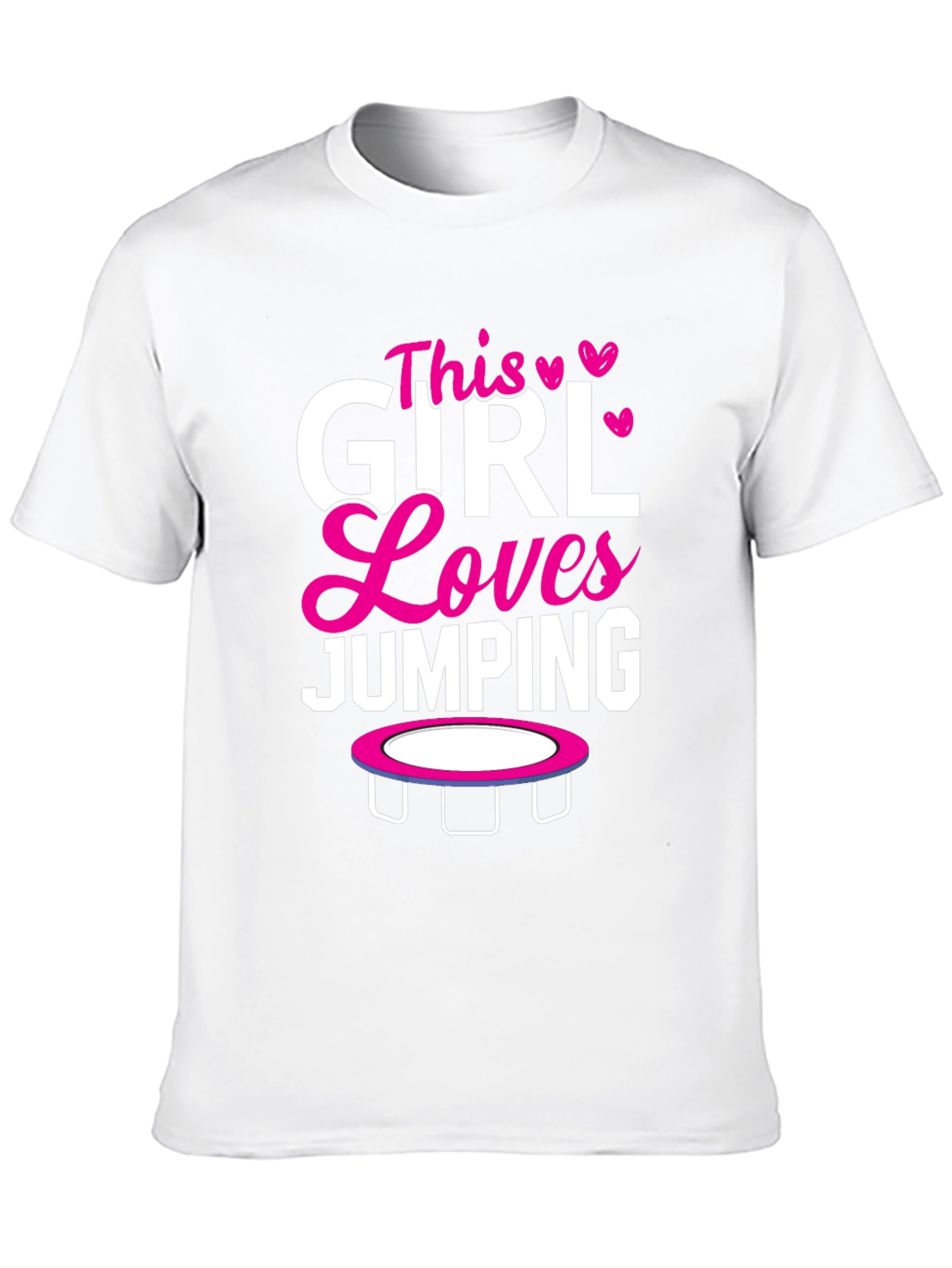 Black This Girl Loves Jumping T-Shirt view 10