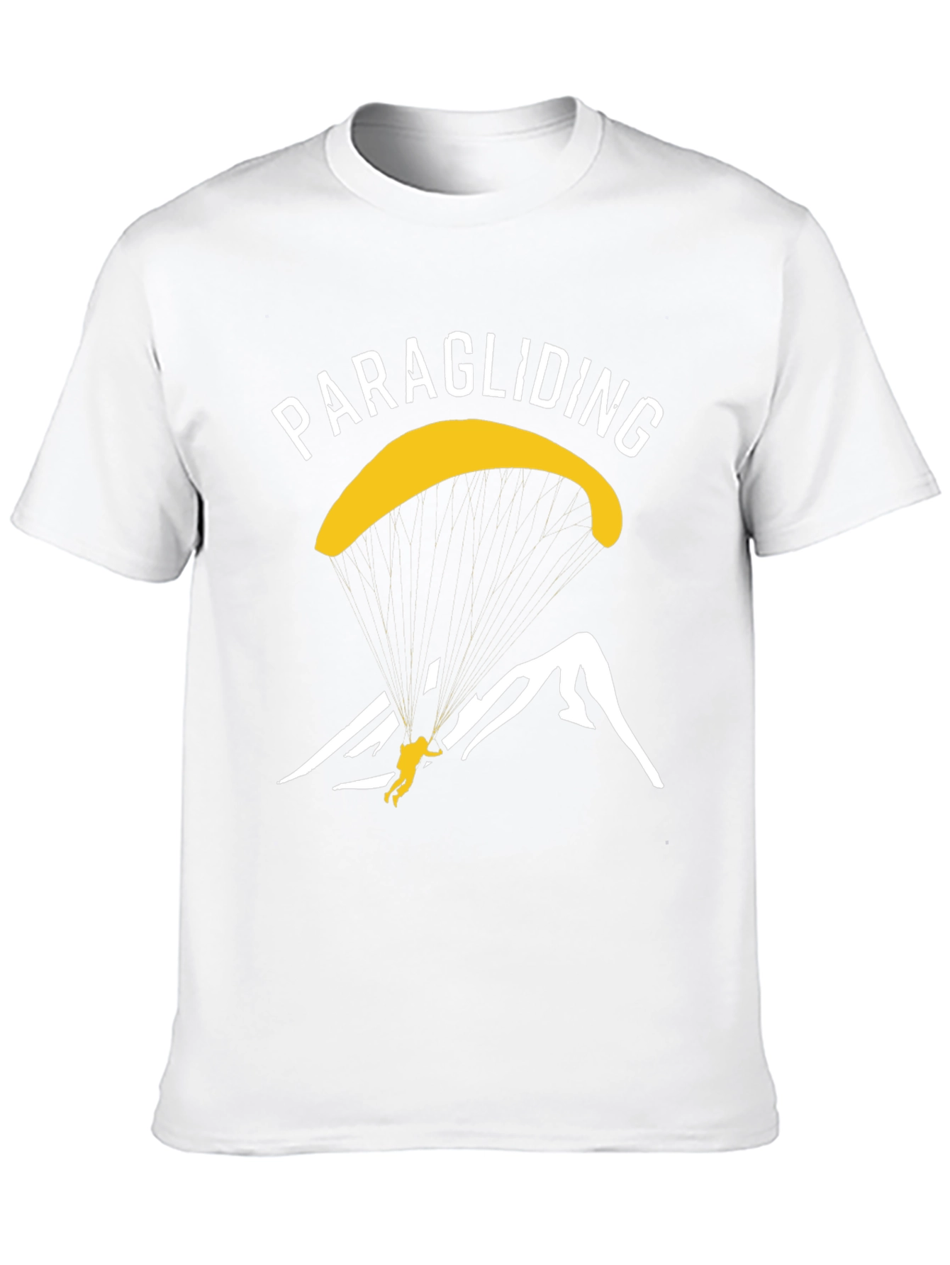 Black Paragliding Graphic T-Shirt - Adventure Awaits view 10