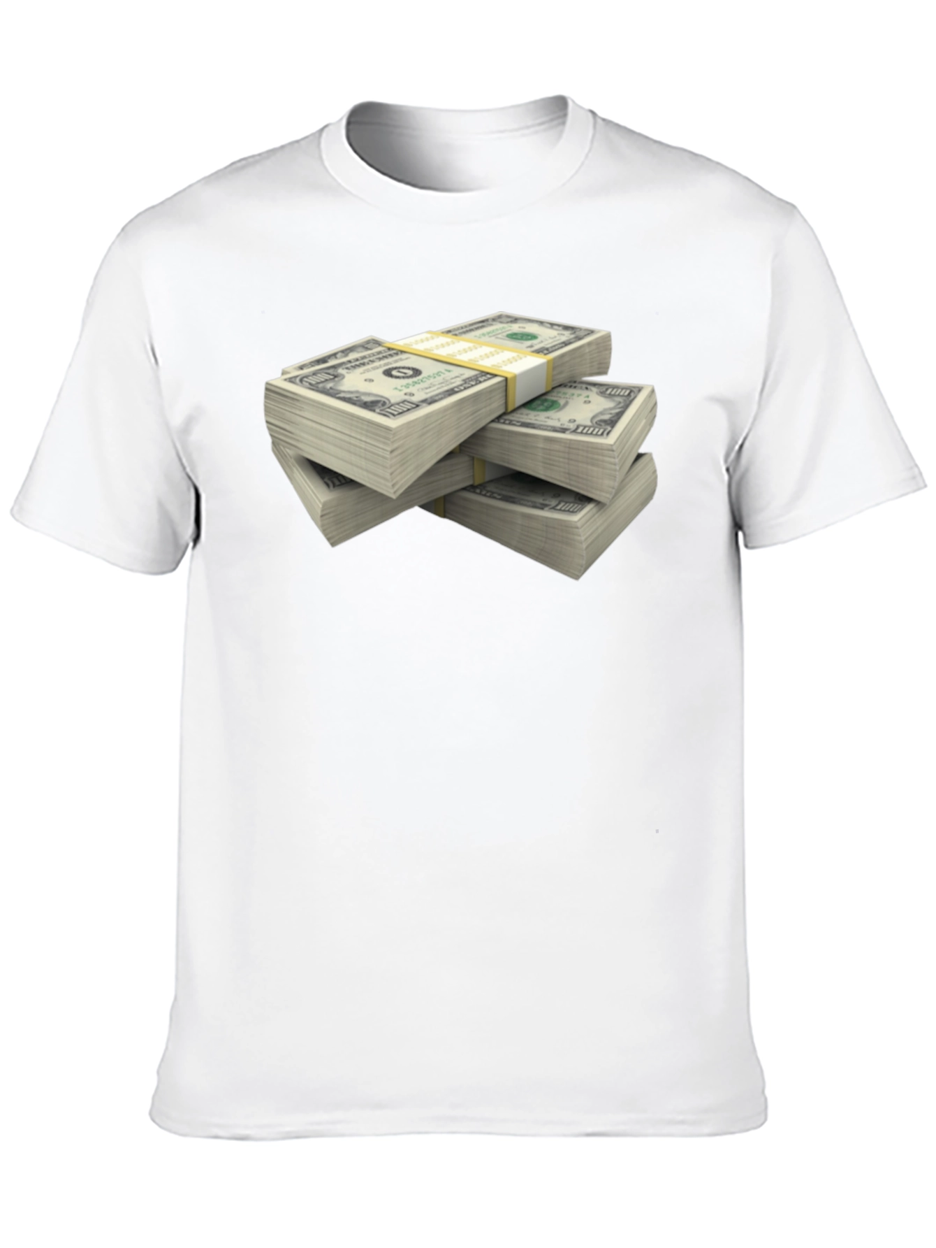 Black Money Stack Graphic T-Shirt - Black view 10