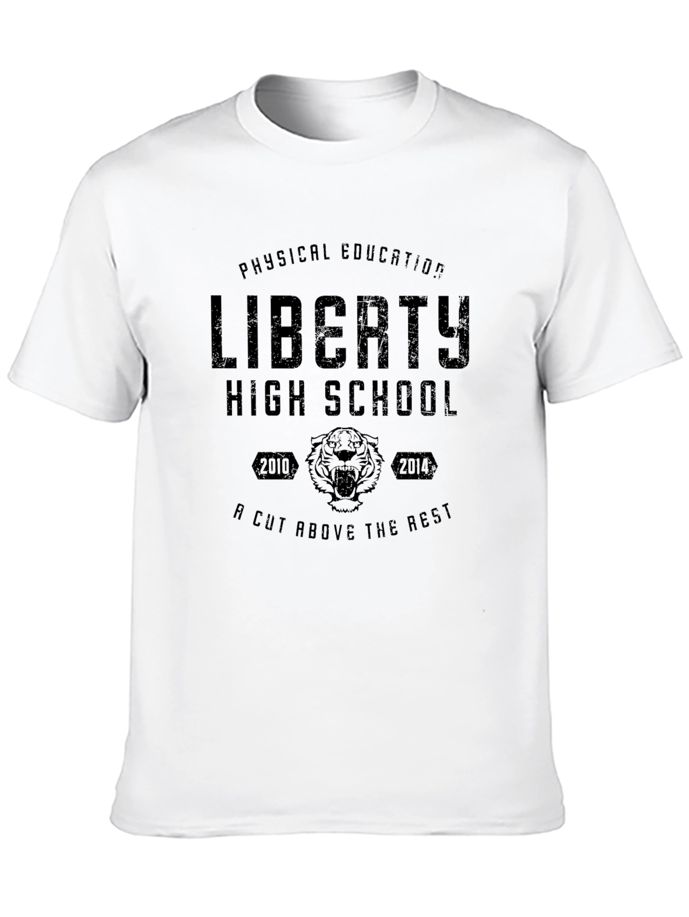 Black Liberty High School Physical Education Black T-Shirt view 10