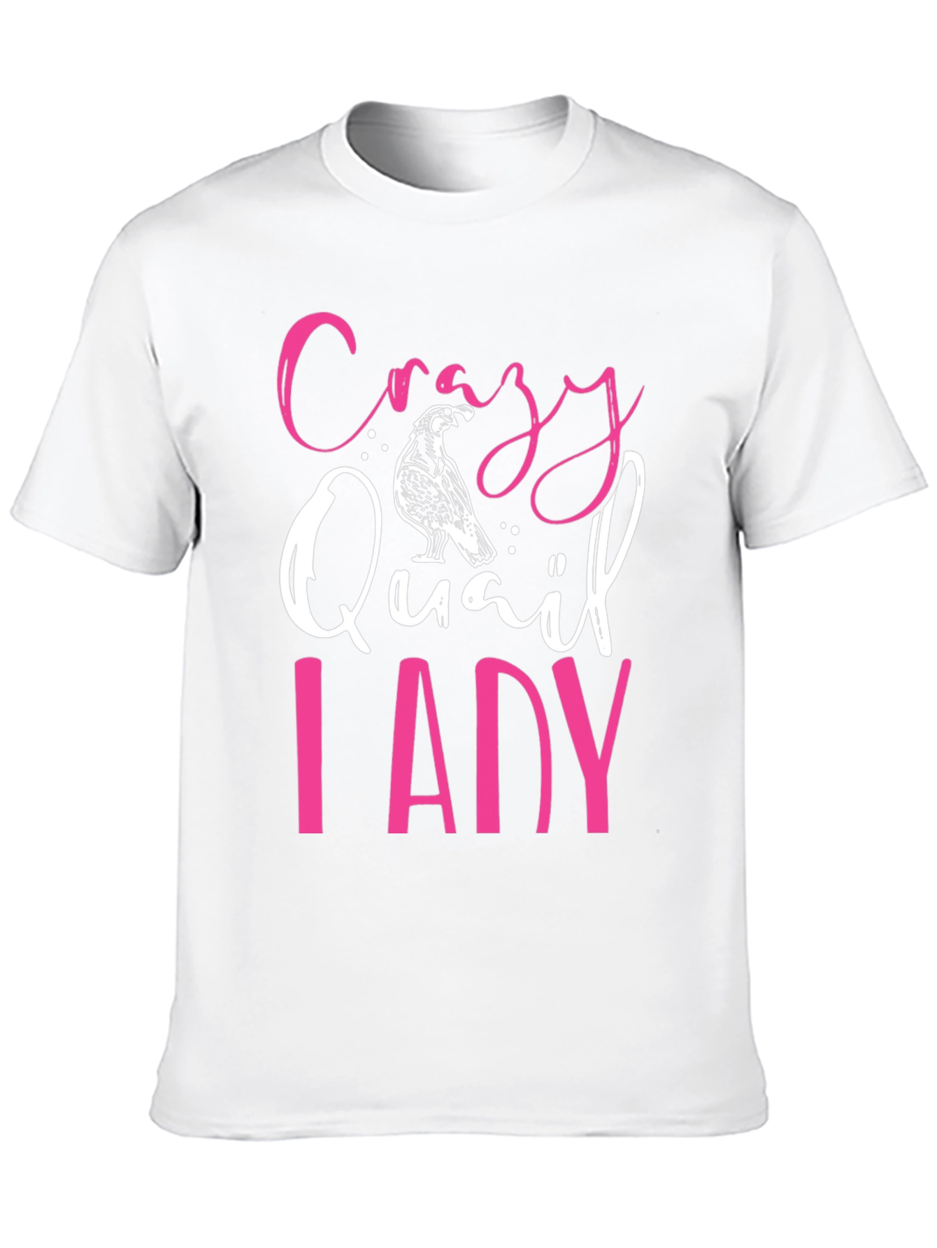 Black Crazy Quail Lady Graphic Tee - Black T-Shirt view 10