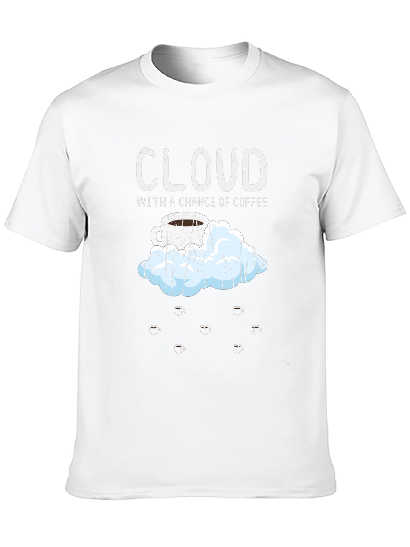 Black Cloud with a Chance of Coffee T-Shirt view 10