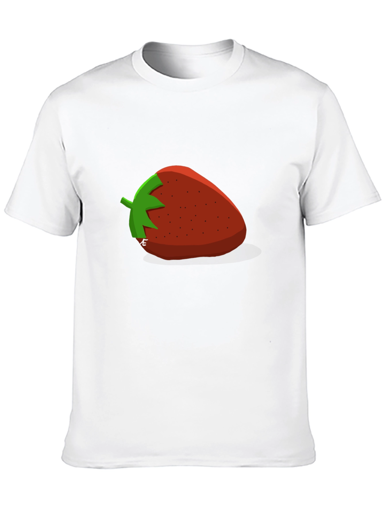 Black Strawberry Graphic T-Shirt - Casual Black Tee view 10