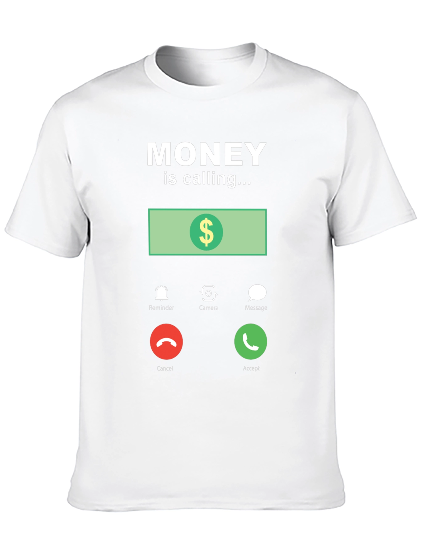 Black Money is Calling Funny Graphic T-Shirt view 10