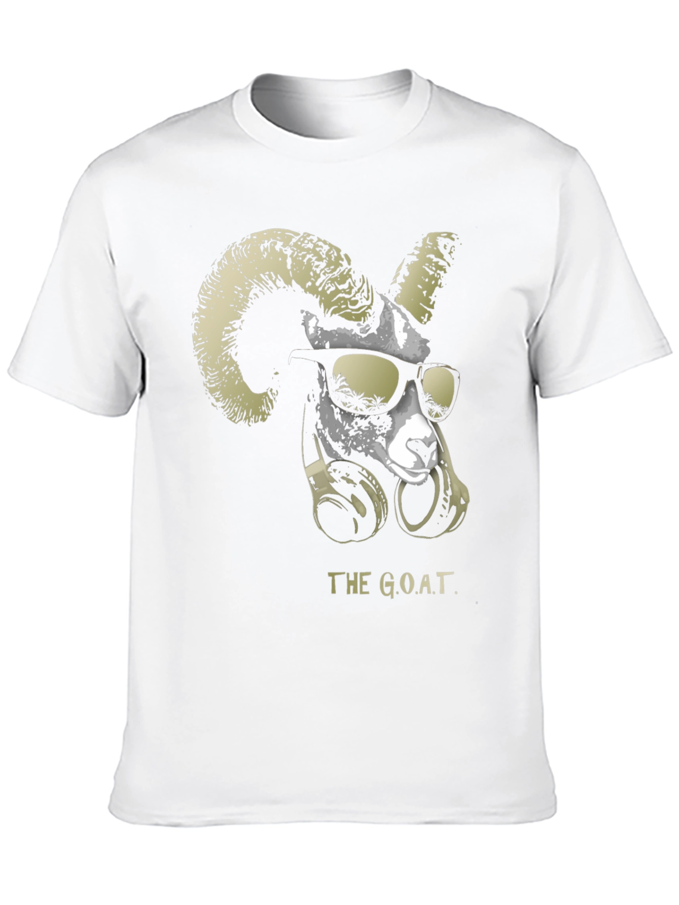 Black The G.O.A.T. Graphic Tee - Cool Ram with Headphones view 10