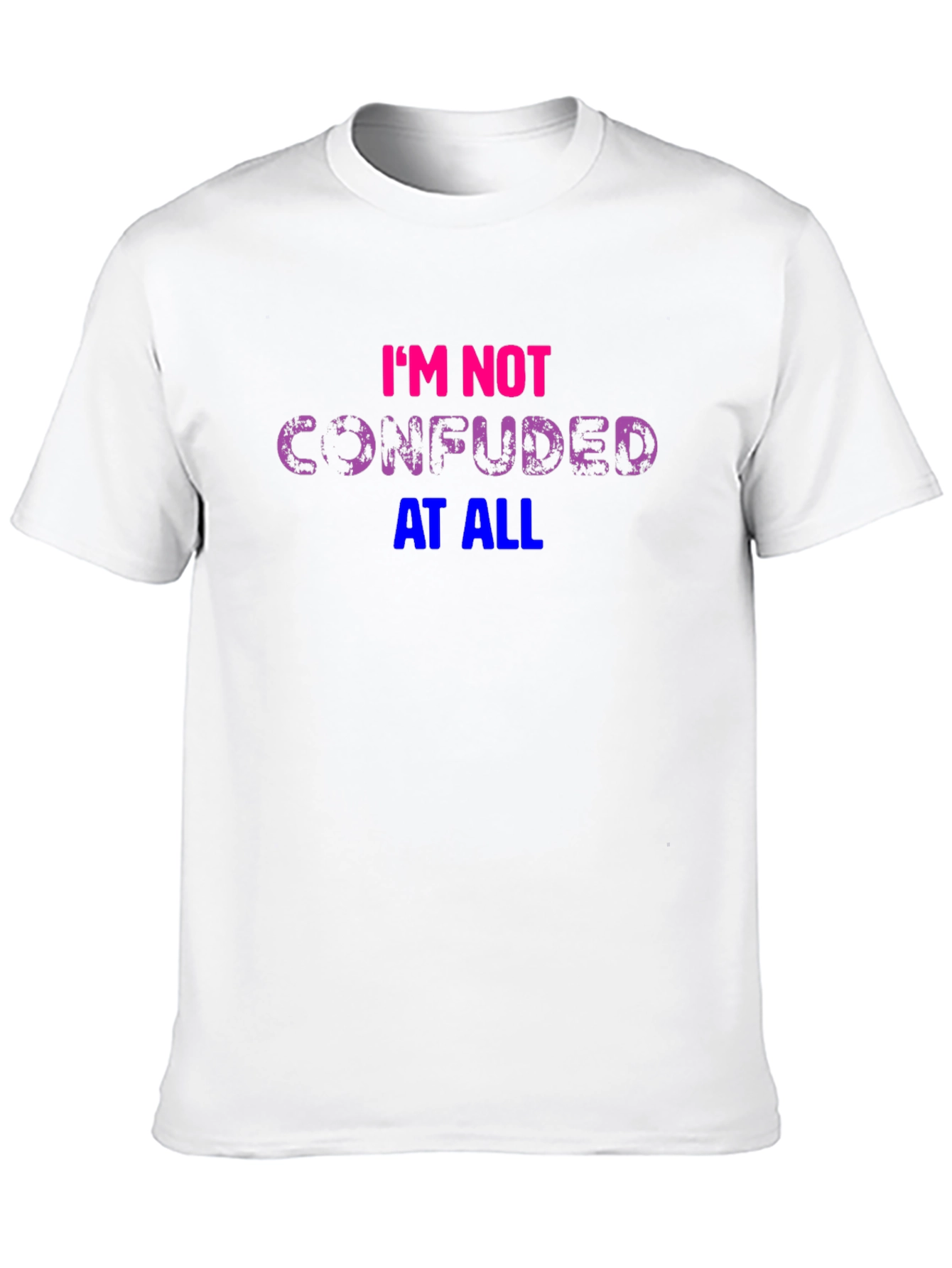 Black Bisexual Pride T-Shirt: I'm Not Confused At All! view 10