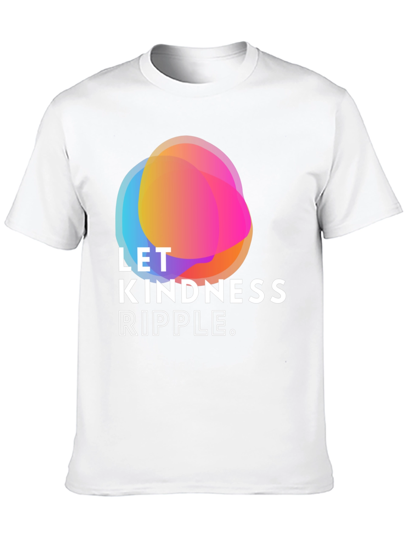 Black Kindness Ripple Graphic Tee - Soft Black Shirt view 10