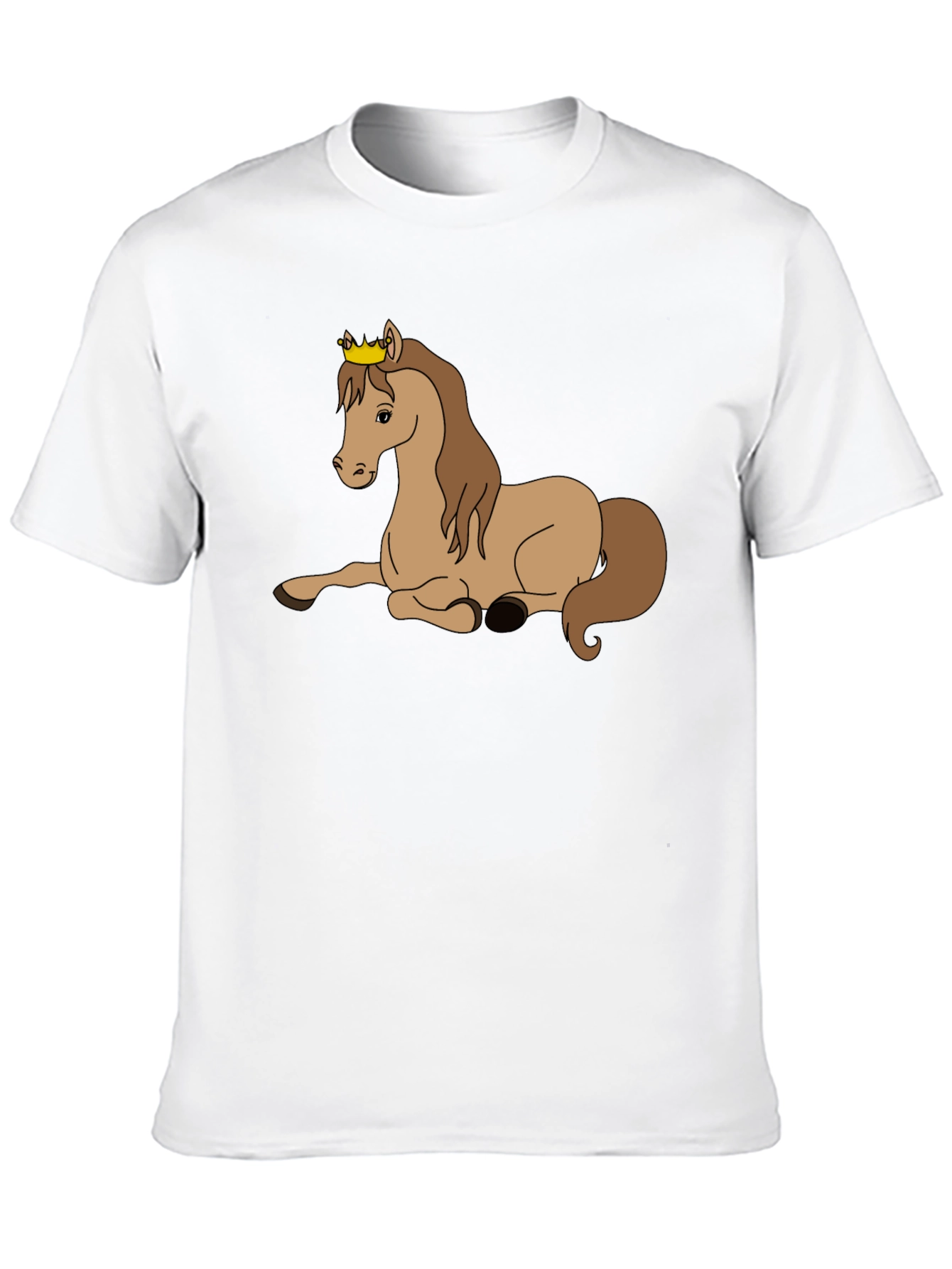 Black Horse with Crown Graphic T-Shirt view 10