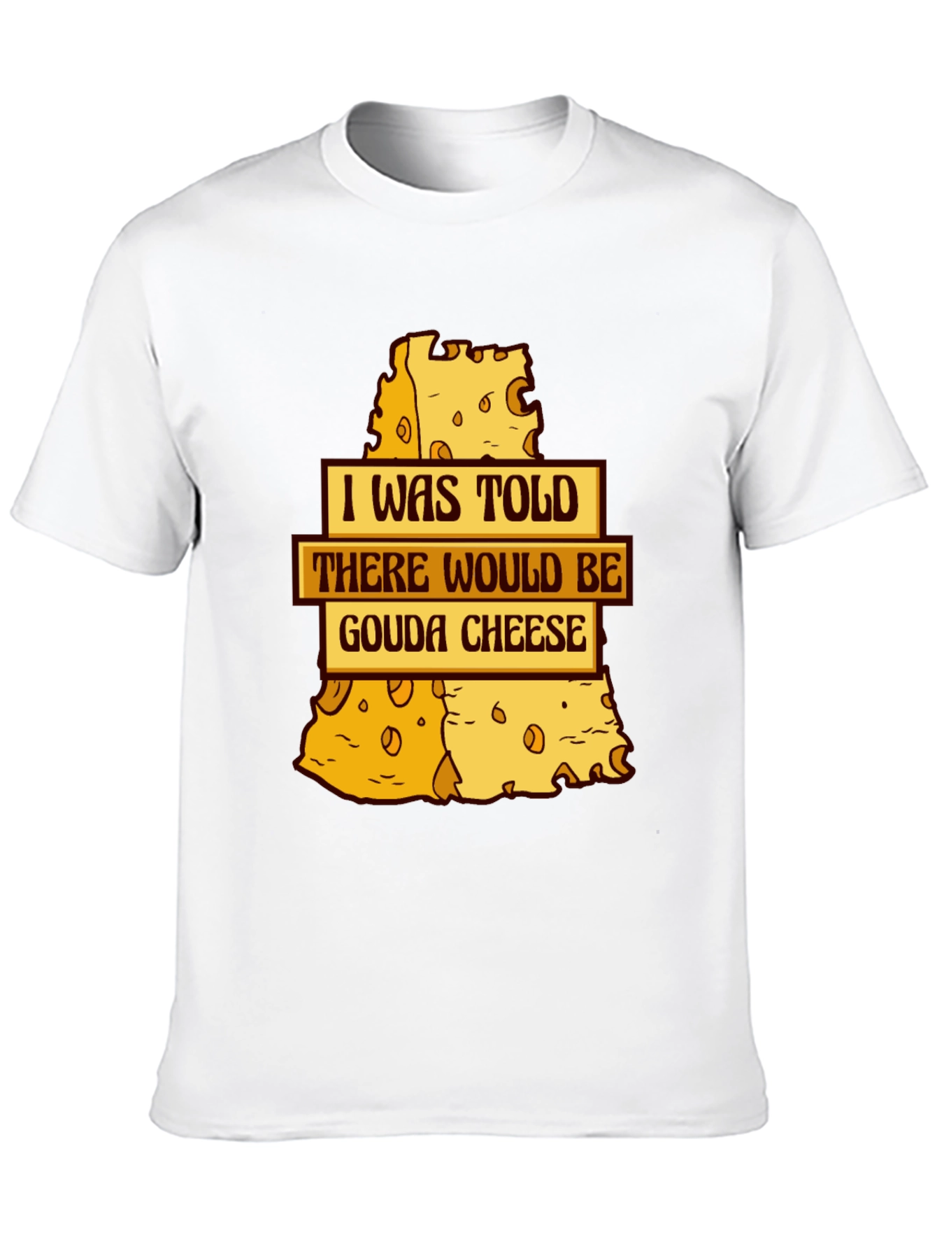 Black Gouda Cheese T-Shirt - Funny Foodie Tee view 10