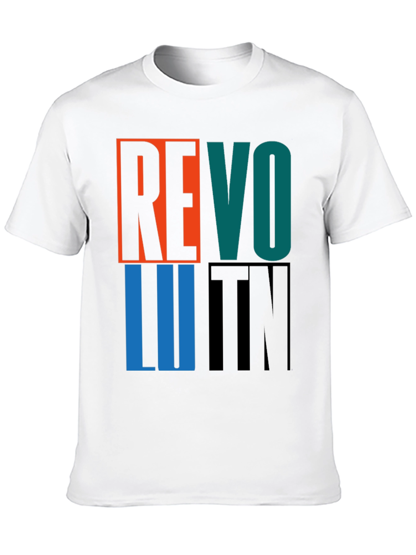 Black Revolution Graphic Print Crew Neck T-Shirt view 10