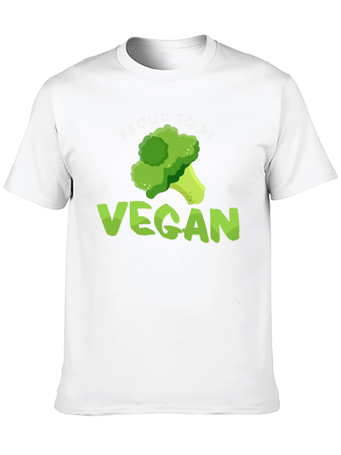 Black Proud to be Vegan Broccoli Graphic T-Shirt view 10