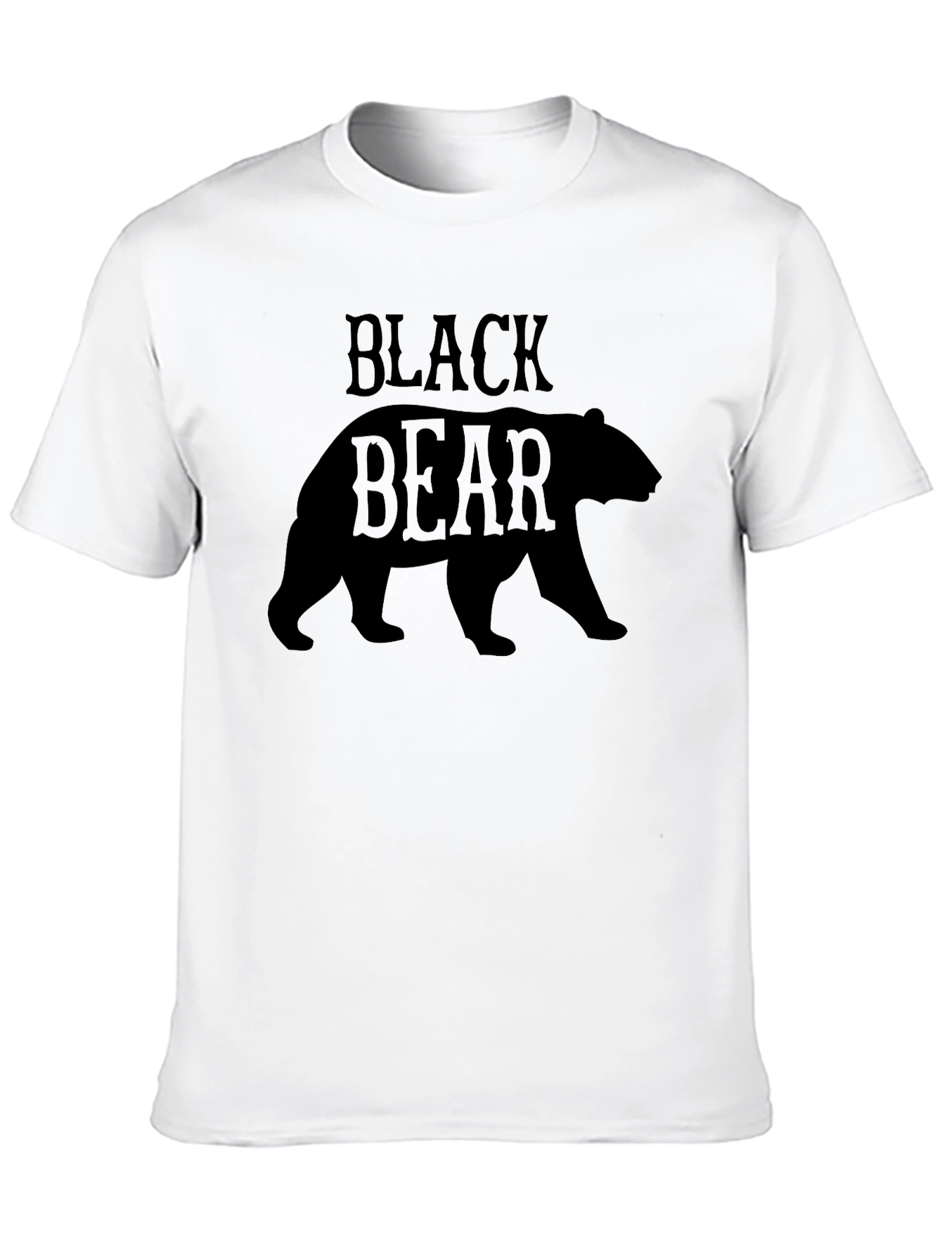Black Black Bear Graphic Tee - Stylish Wildlife Design view 10