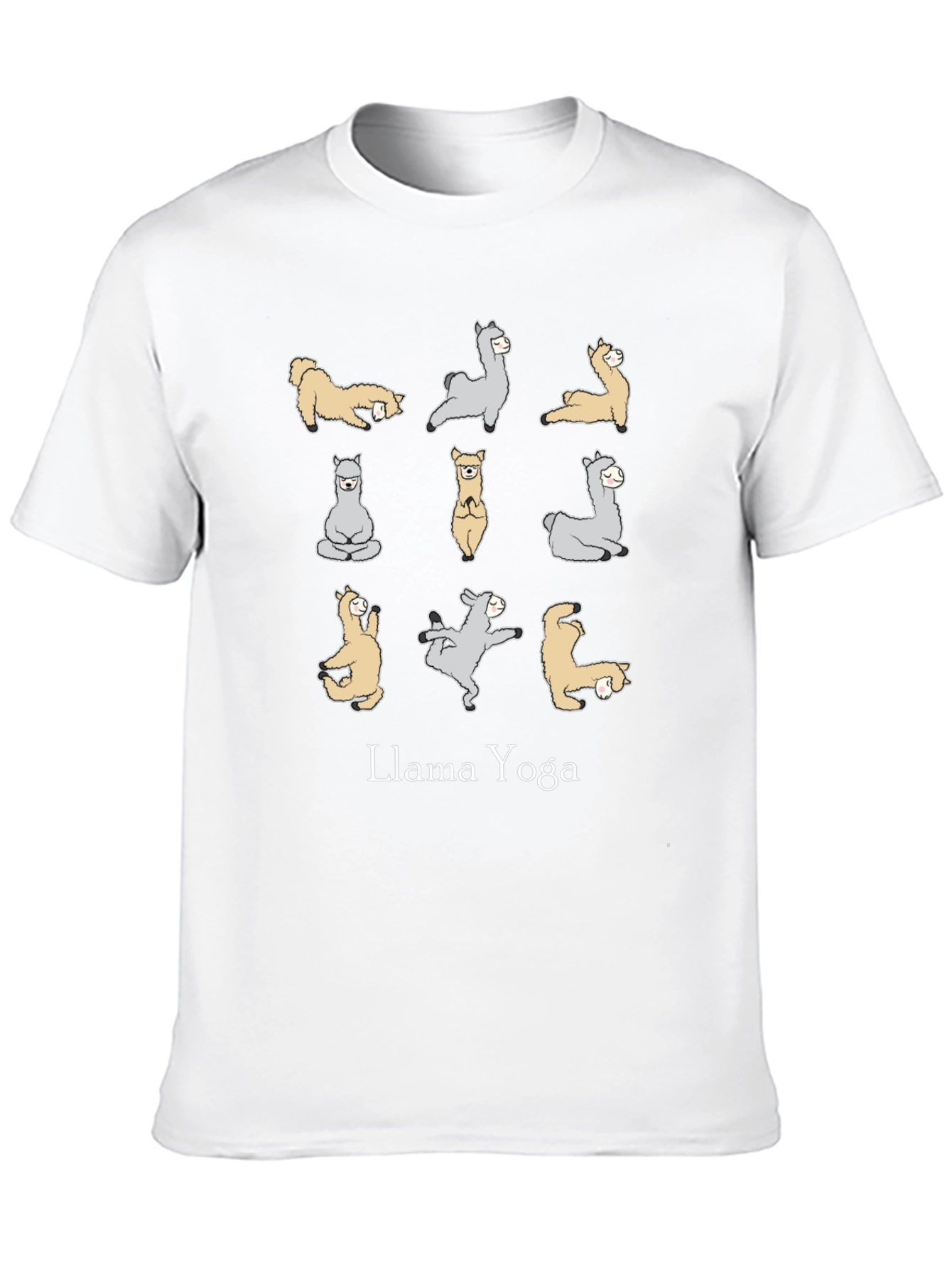 Black Llama Yoga Graphic T-Shirt - Relax in Style! view 10