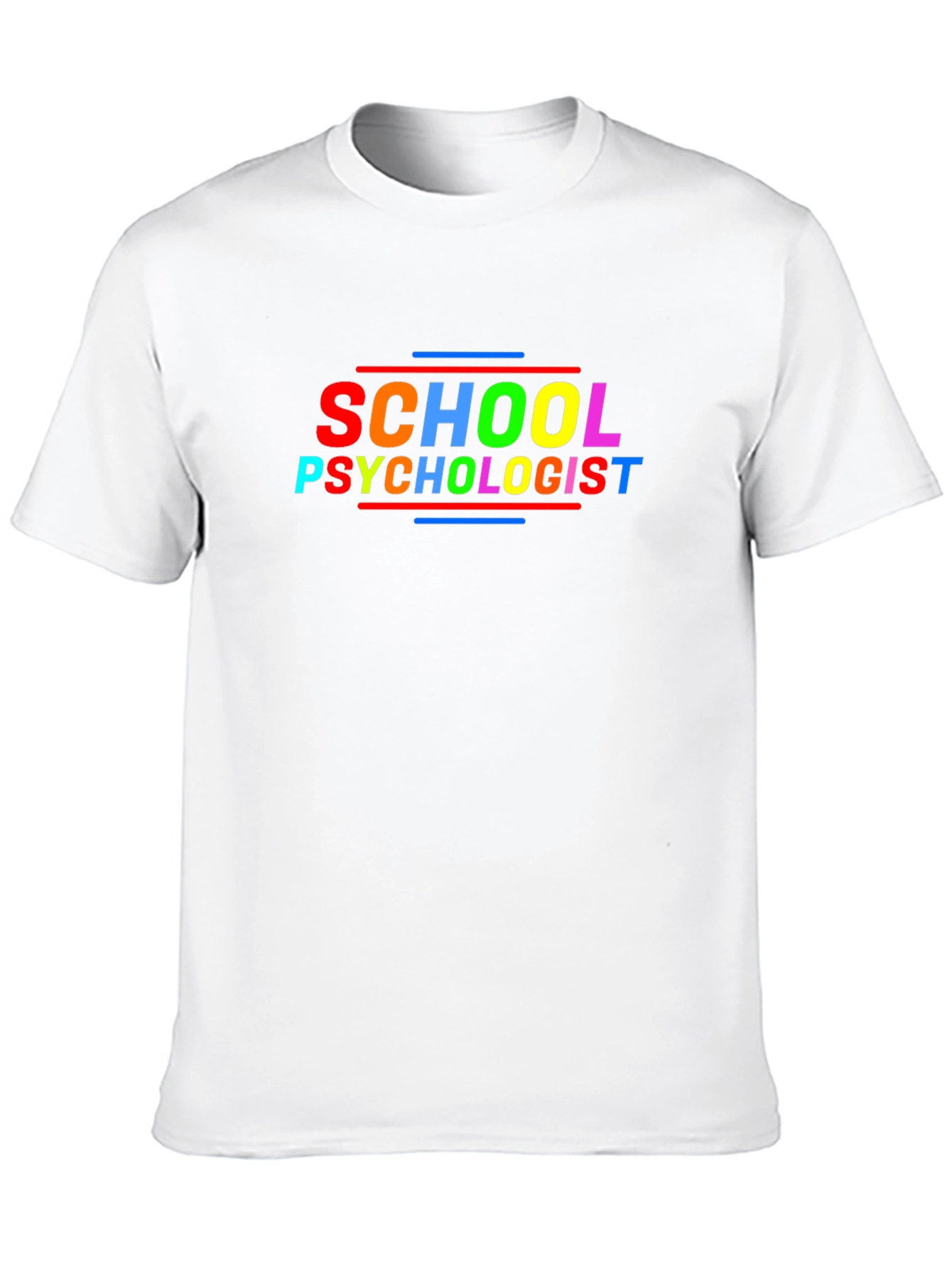 Black School Psychologist Rainbow T-Shirt view 10