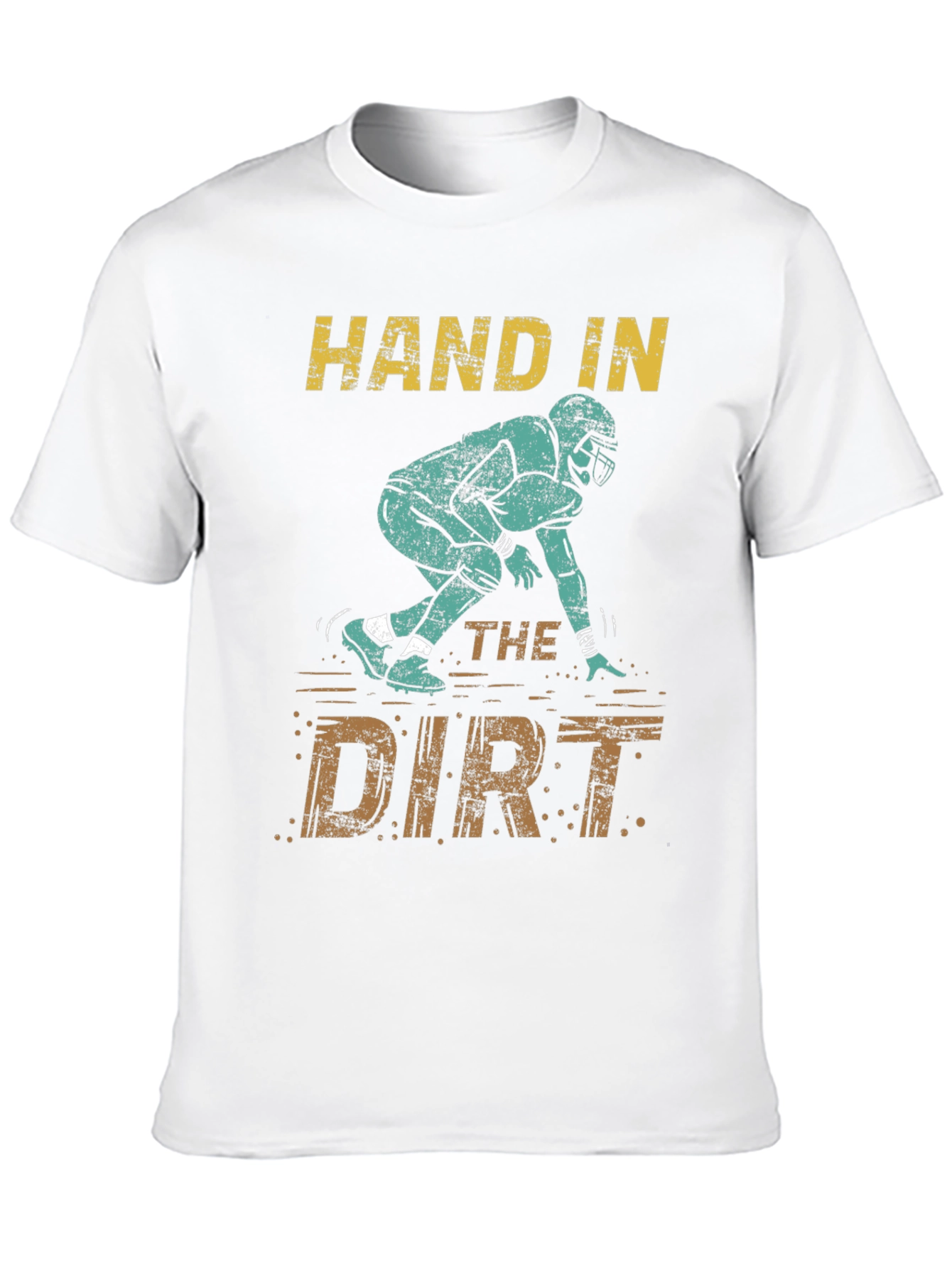 Black Hand in the Dirt Football T-Shirt view 10