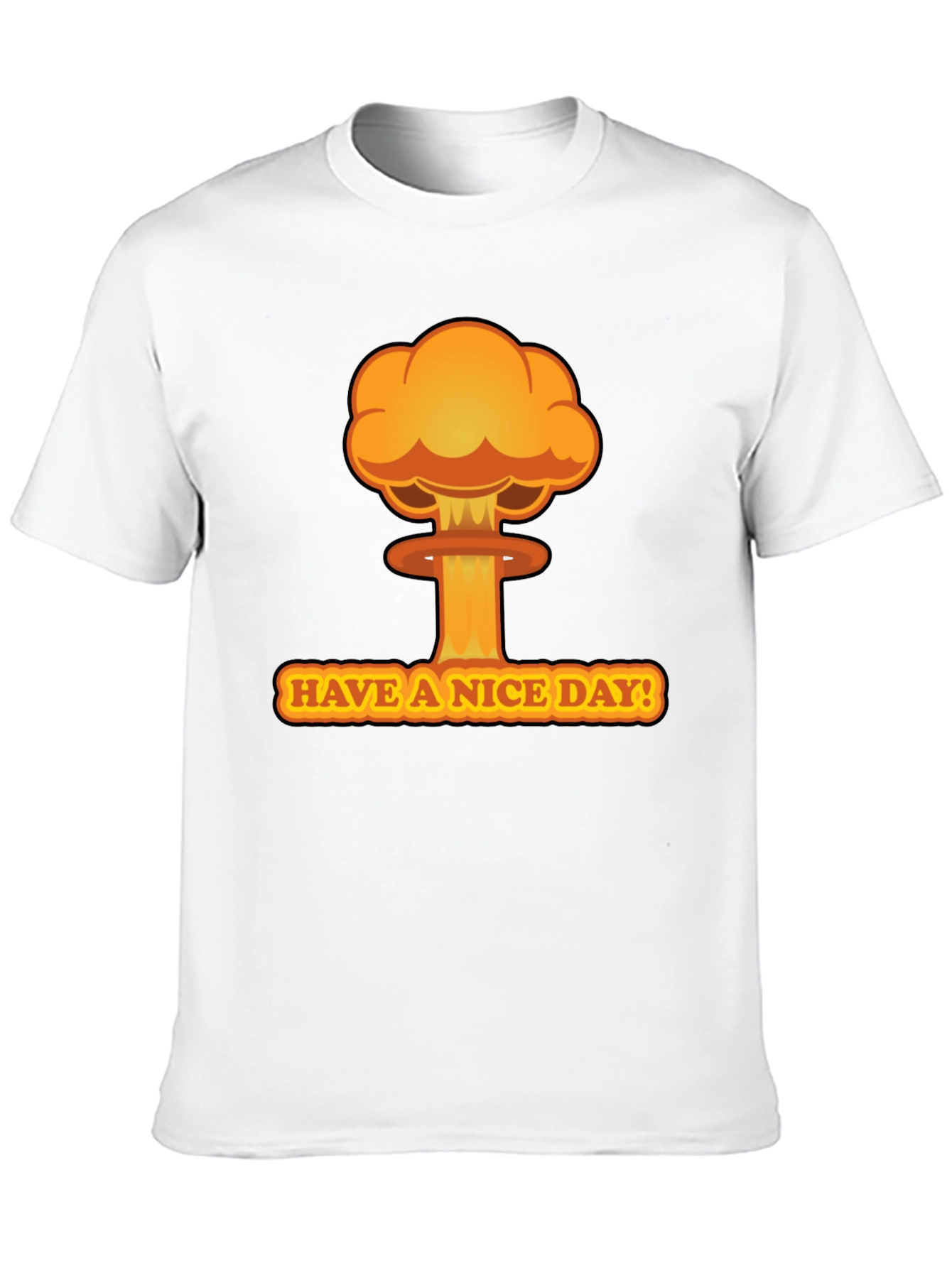 Black Have a Nice Day! Graphic Tee view 10