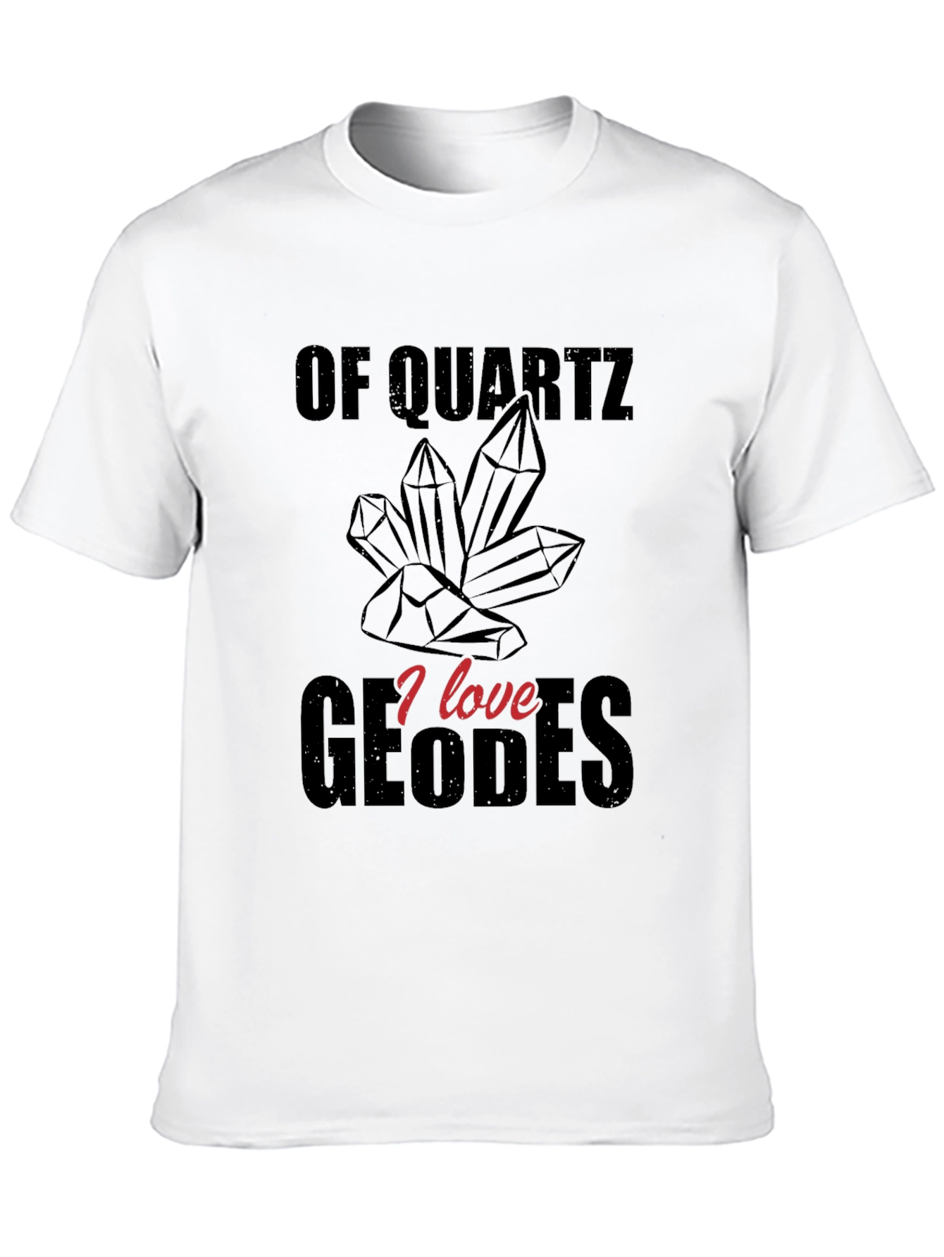 Black Quartz Geodes Graphic T-Shirt view 10