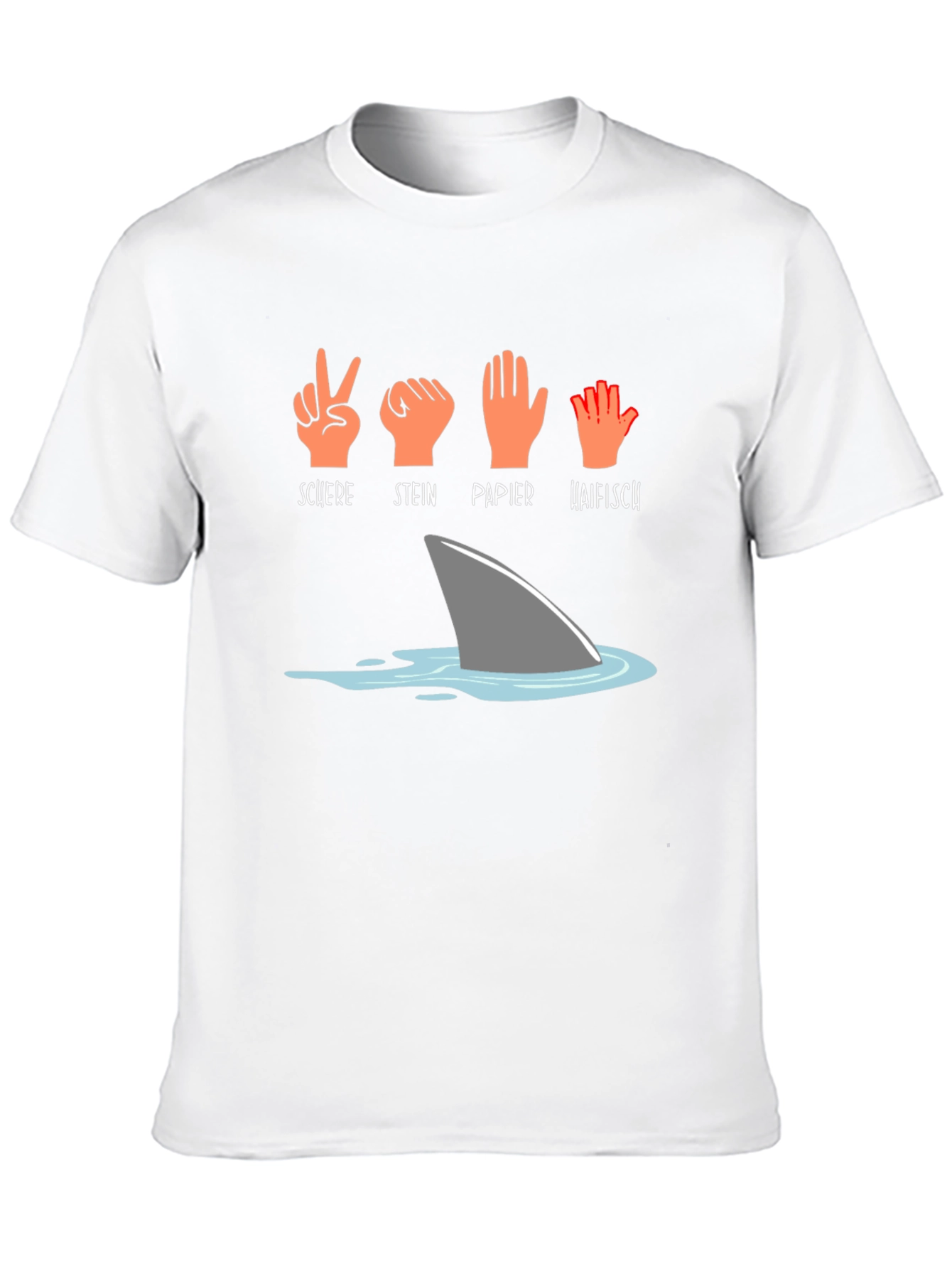 Rock Paper Scissors Shark Tee - 10