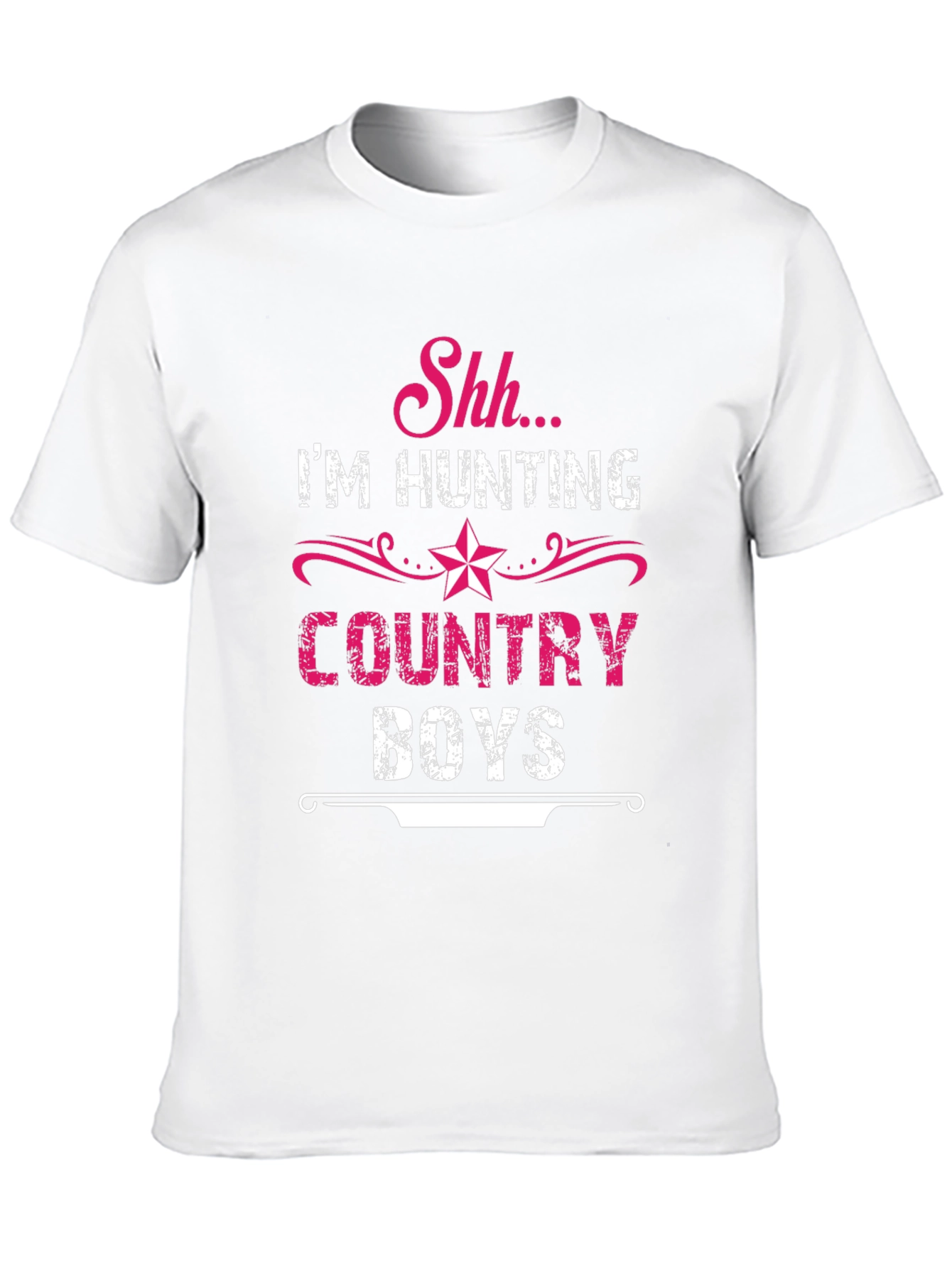 Black Shh I'm Hunting Country Boys Black T-Shirt view 10