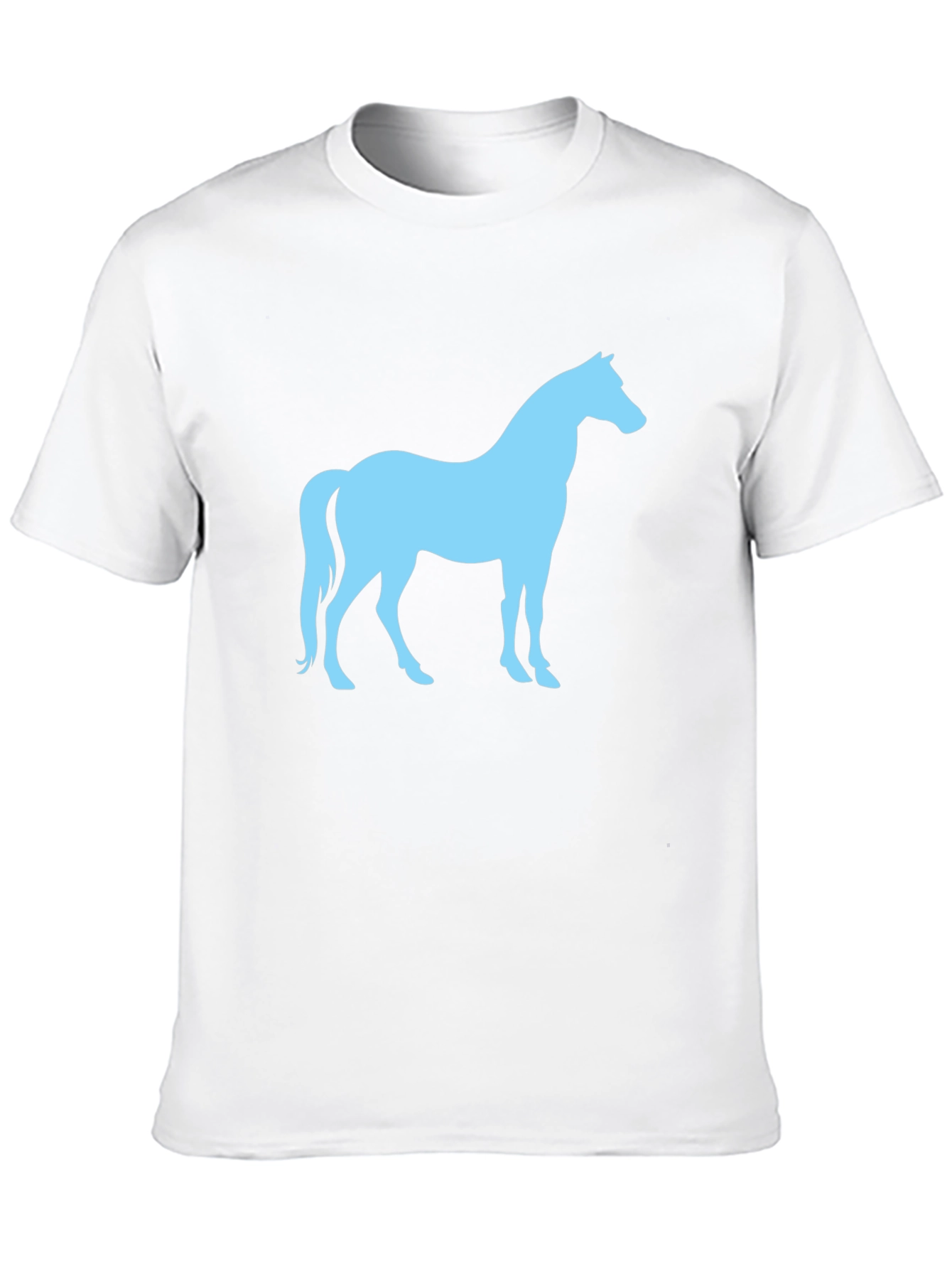 Black Horse Silhouette Graphic T-Shirt - Black view 10