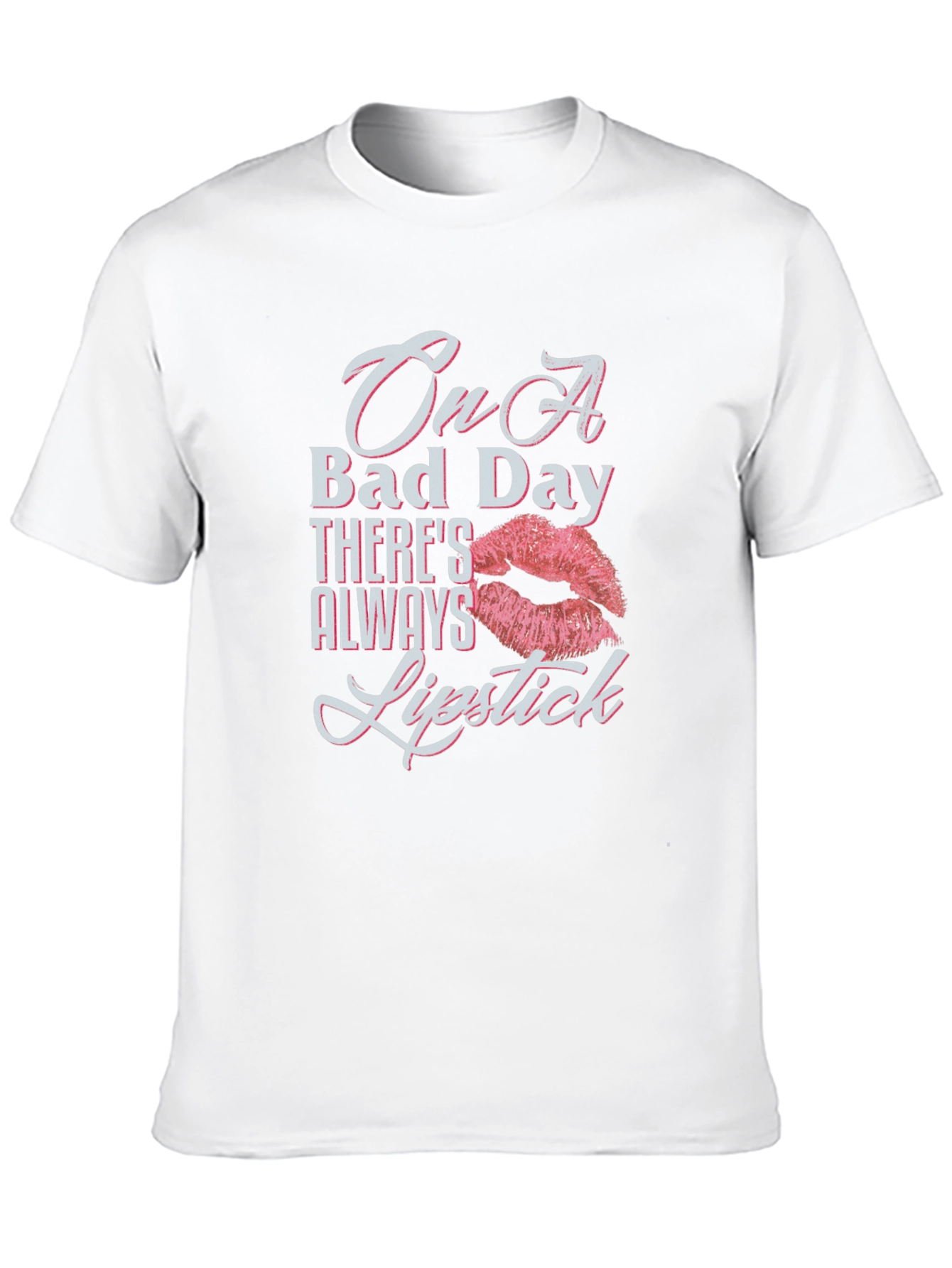 Black On A Bad Day Lipstick T-Shirt view 10