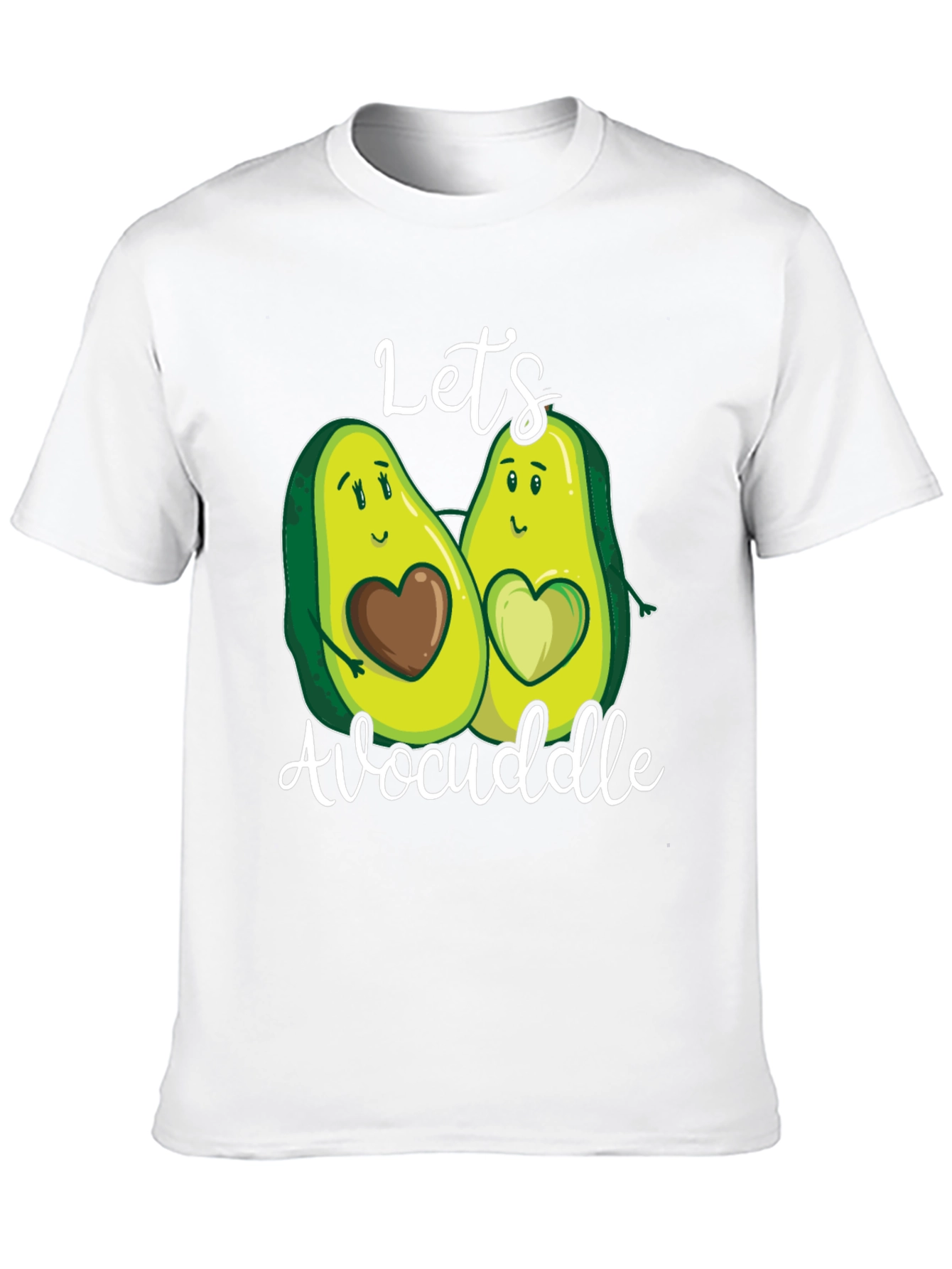 Black Let's Avocuddle T-Shirt view 10