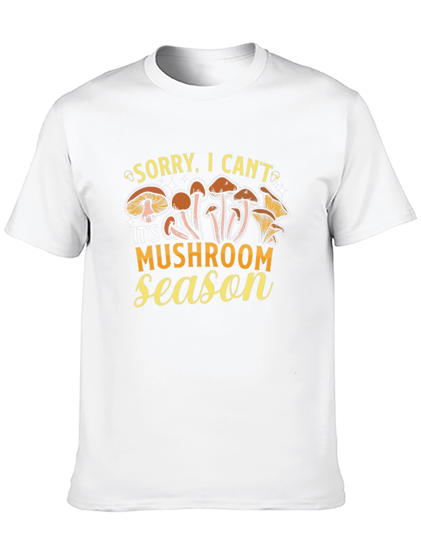 Black Mushroom Season Graphic Tee Funny Forager T-Shirt view 10
