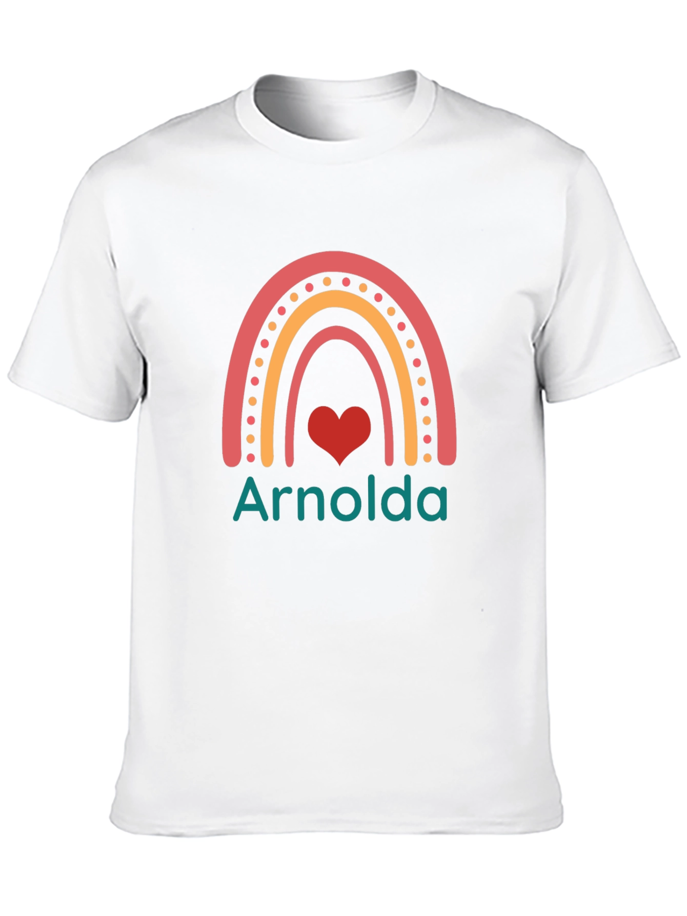 Black Arnolds Rainbow Heart T-Shirt view 10