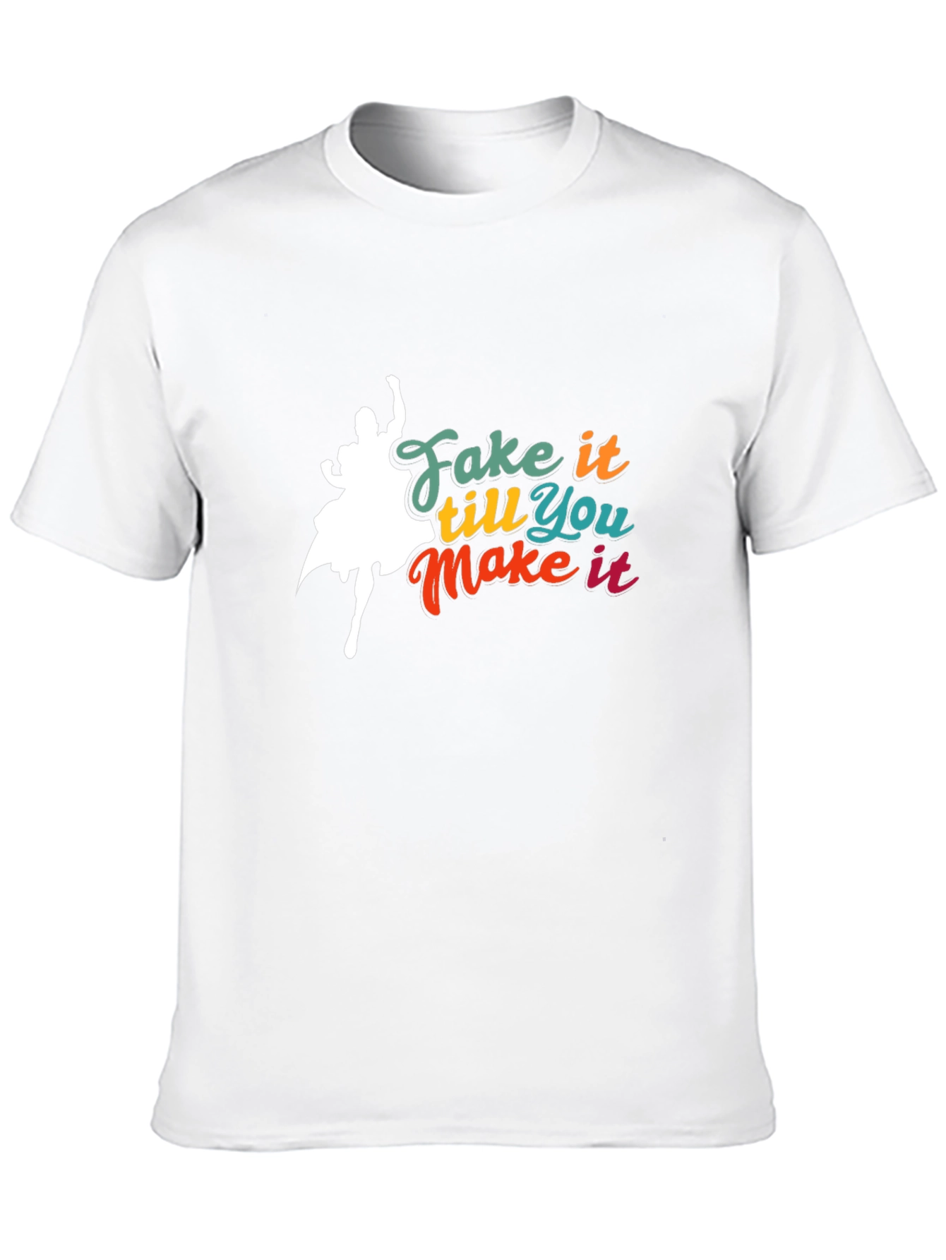 Black Fake it Till You Make It Graphic Tee - Black view 10