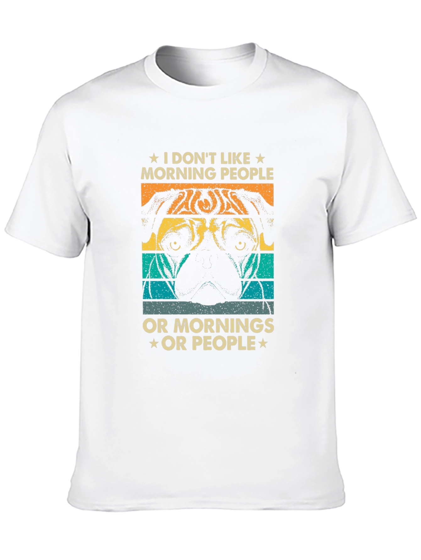 Black I Don't Like Morning People T-Shirt view 10