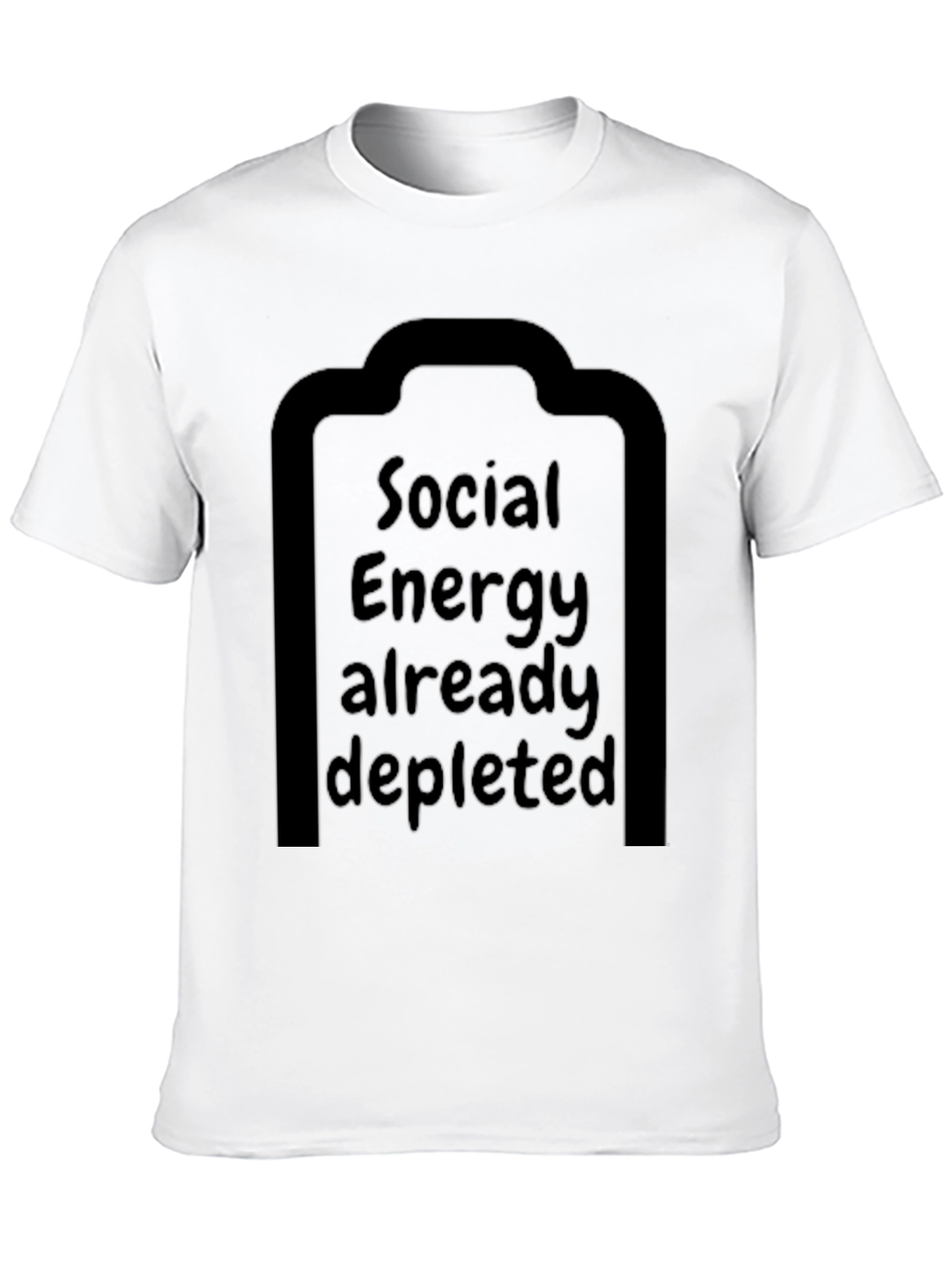 Black Social Energy Depleted T-Shirt view 10