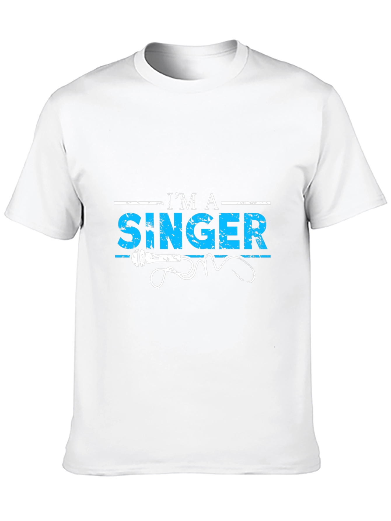 Black I'm a Singer T-Shirt - Microphone Graphic Tee view 10