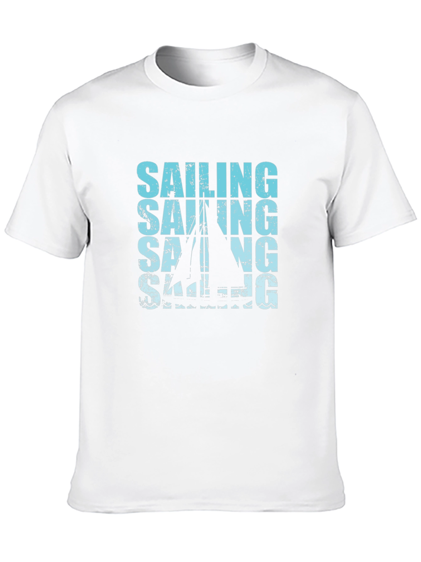 Black Sailing Graphic Print Black T-Shirt view 10