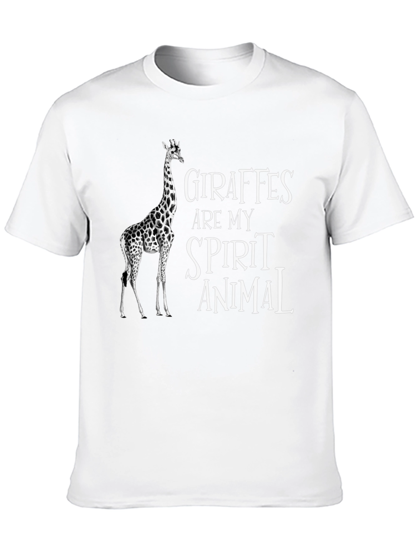 Black Giraffes Are My Spirit Animal T-Shirt view 10