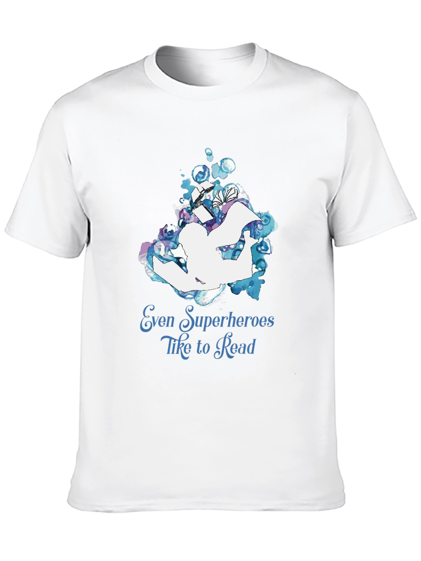 Black Superhero Reader T-Shirt view 10